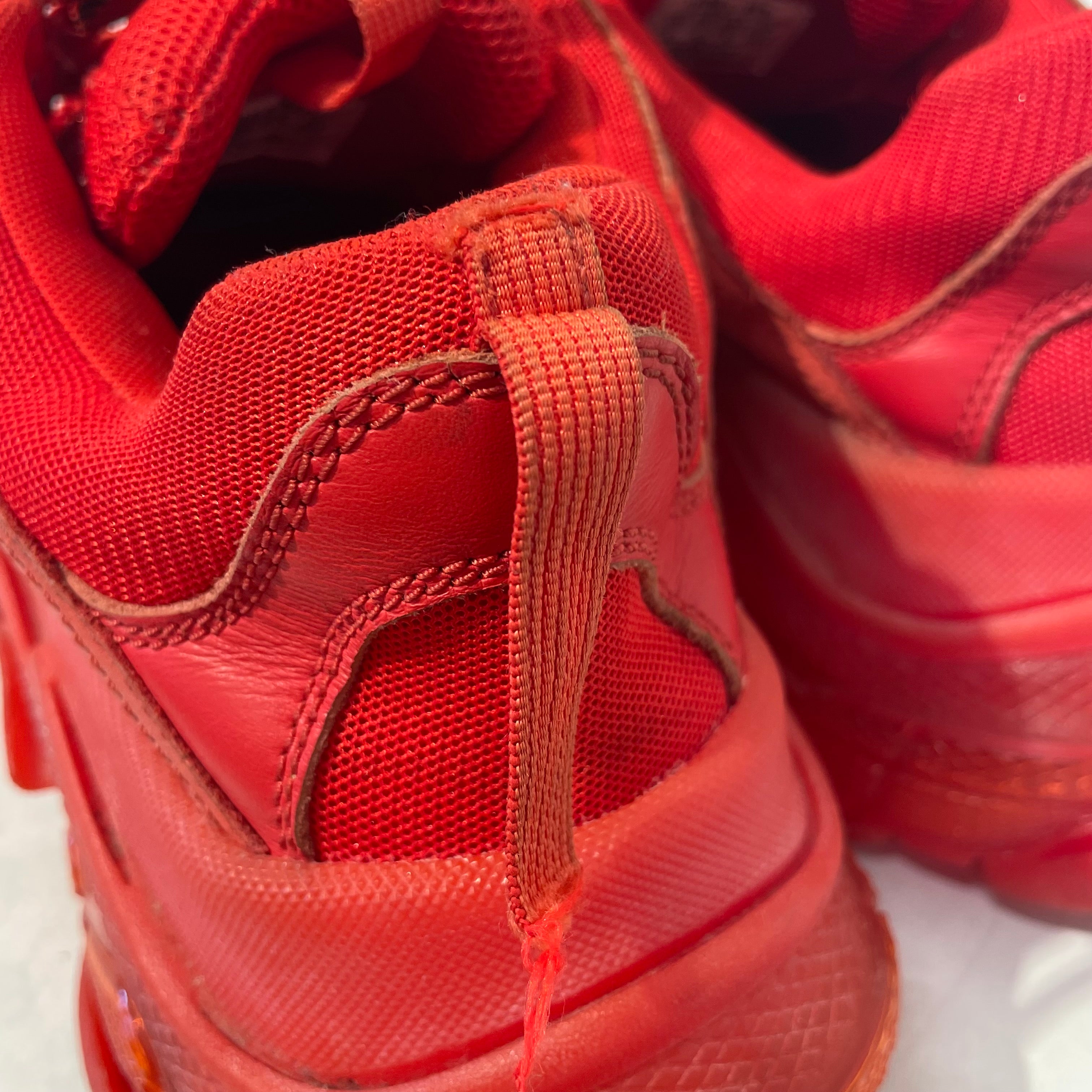 BALENCIAGA/Low-Sneakers/US 9/Nylon/RED/ view 4