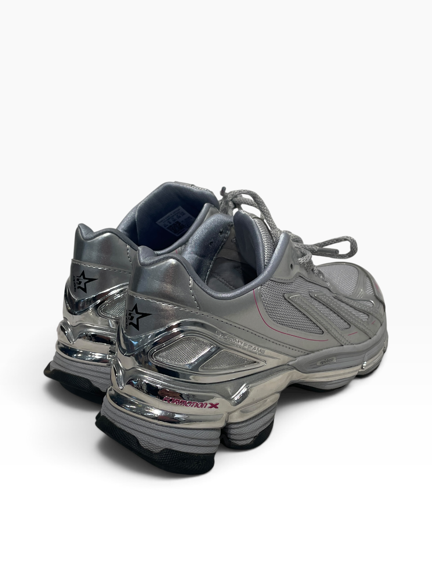 Sp5der/Low-Sneakers/US 6.5/Nylon/SLV/F50  Formotion Silver Metalic view 2