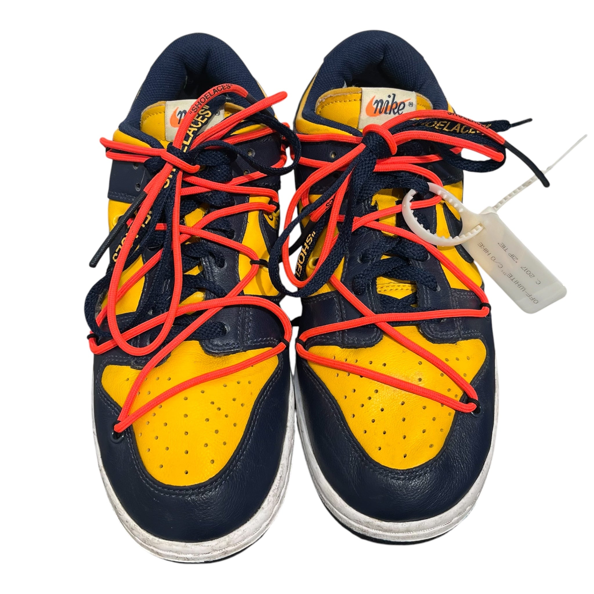 OFF-WHITE/NIKE/Low-Sneakers/US 9/Leather/NVY/nvy ylw  ct0856-700 view 5