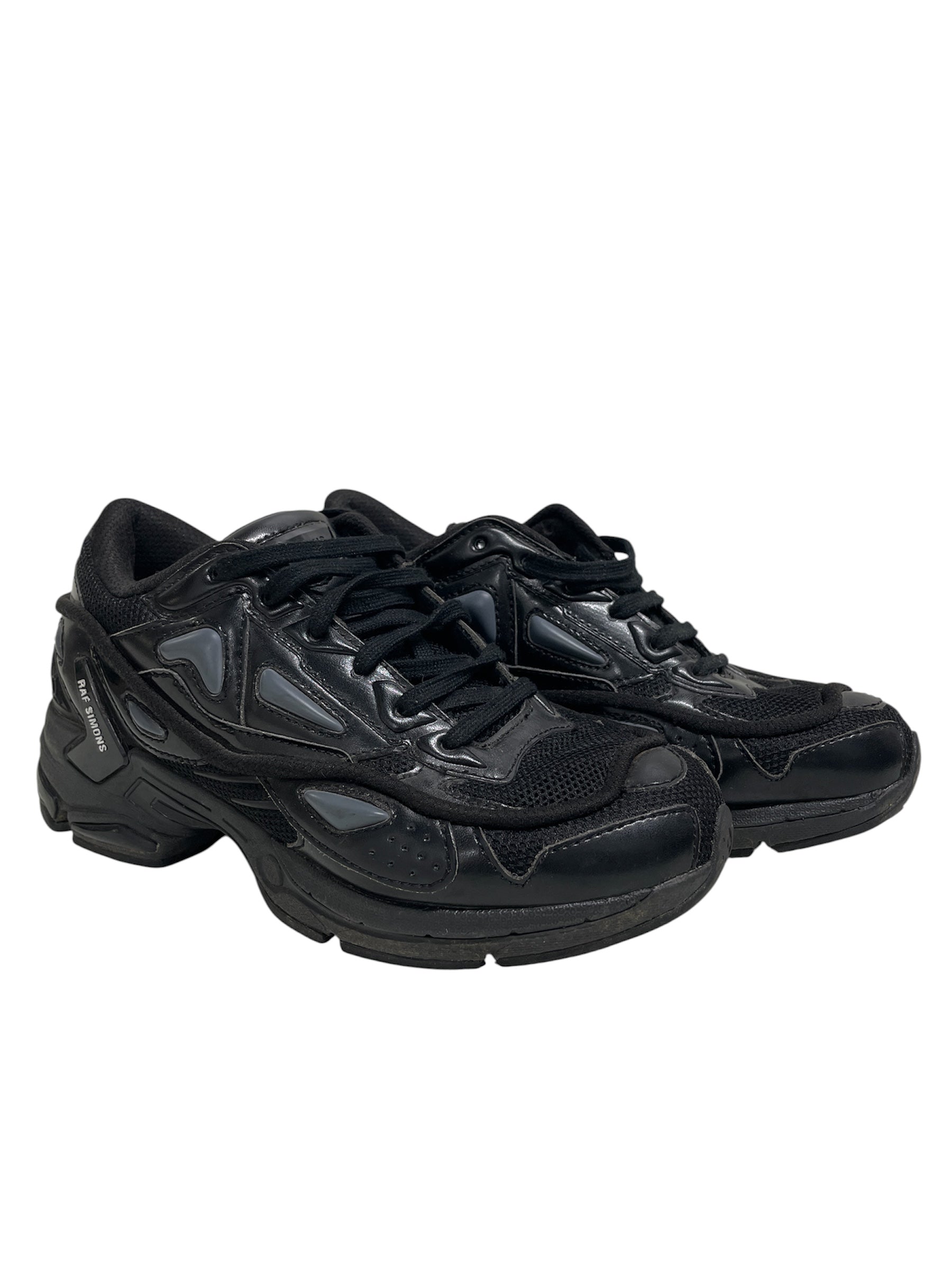 RAF SIMONS/Low-Sneakers/US 6/Cotton/BLK/TRIPLE BLK/PHARAXUS view 1