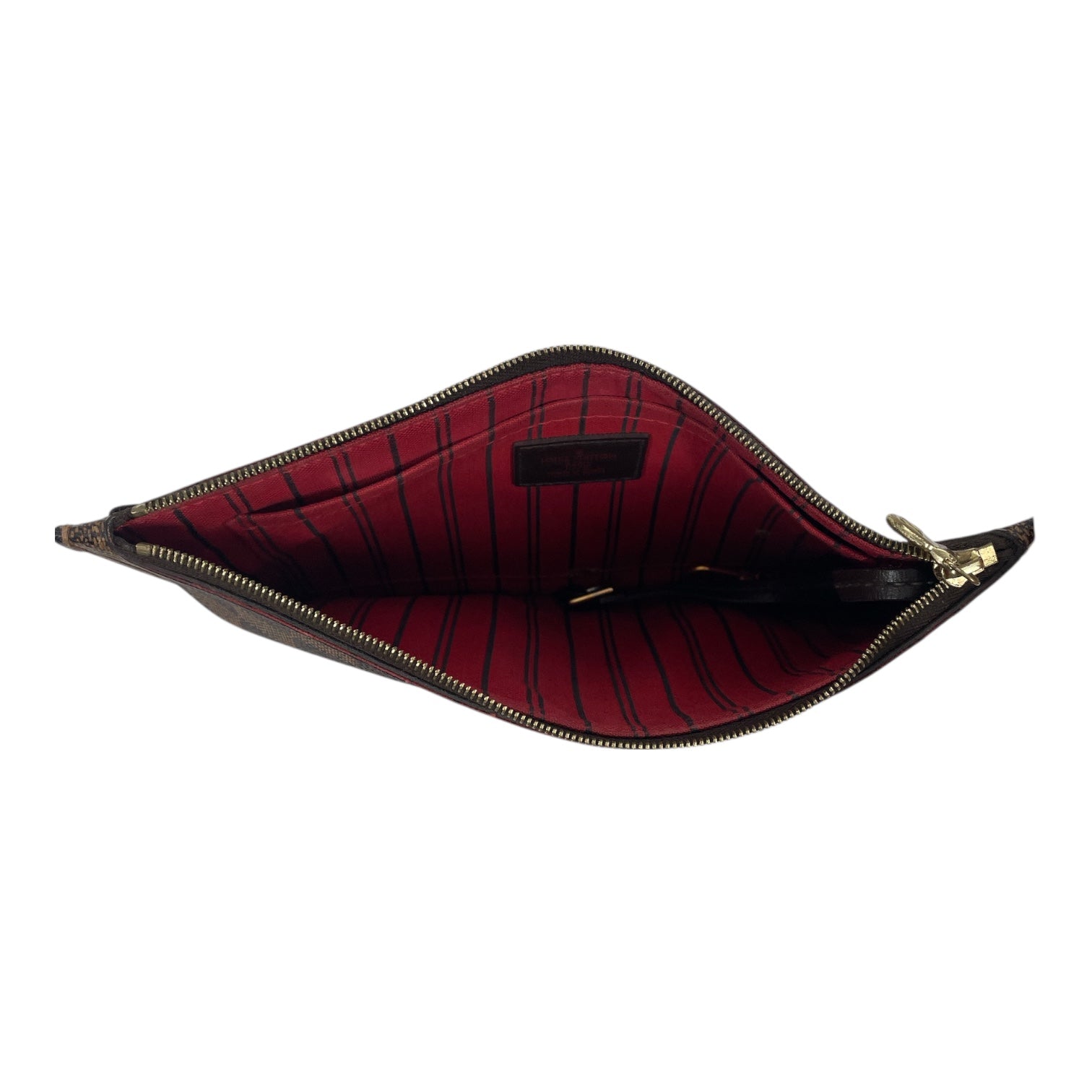 LOUIS VUITTON/Pouch/All Over Print/Leather/BRW/- view 3