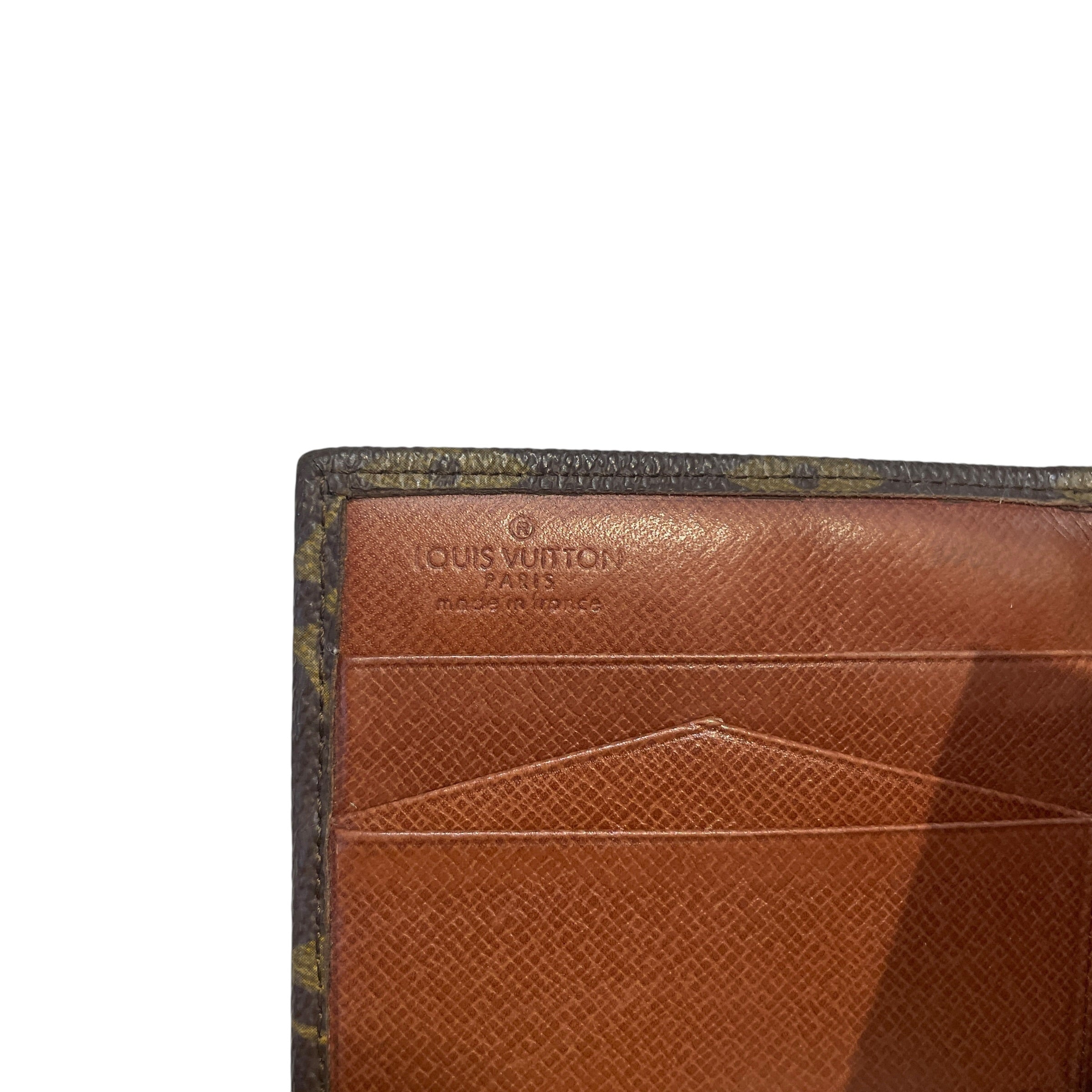 LOUIS VUITTON/Wallet/Monogram/Leather/BRW/L's/Elise Tri FOld view 6