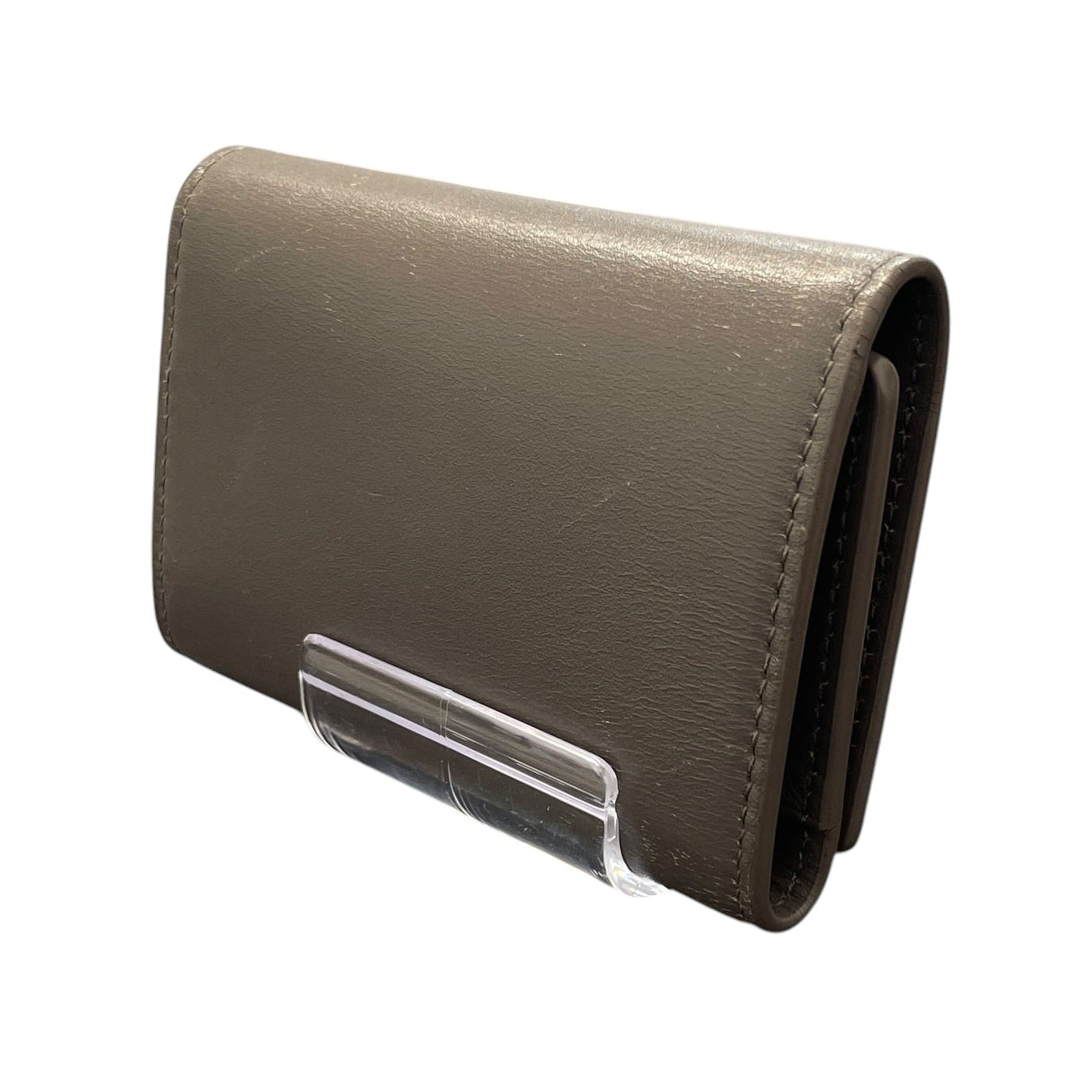 SAINT LAURENT/Trifold Wallet/Leather/GRY/key holder view 2