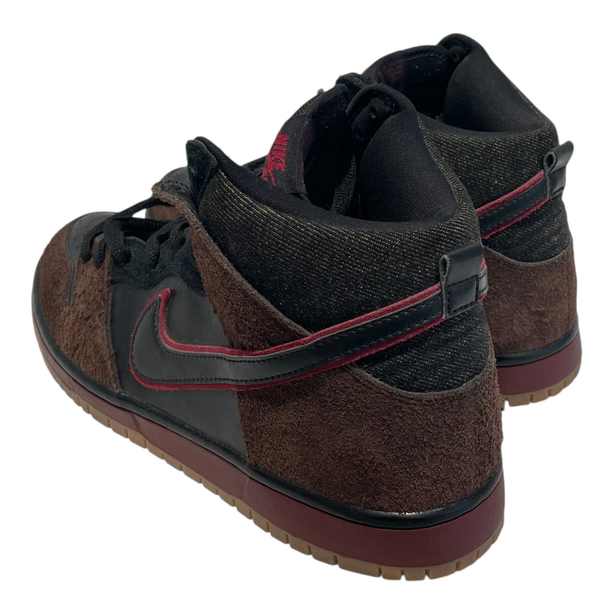 NIKE/DUNK HIGH PREMIUM SB/Hi-Sneakers/US 9.5/Suede/BRW/313171-013 view 2