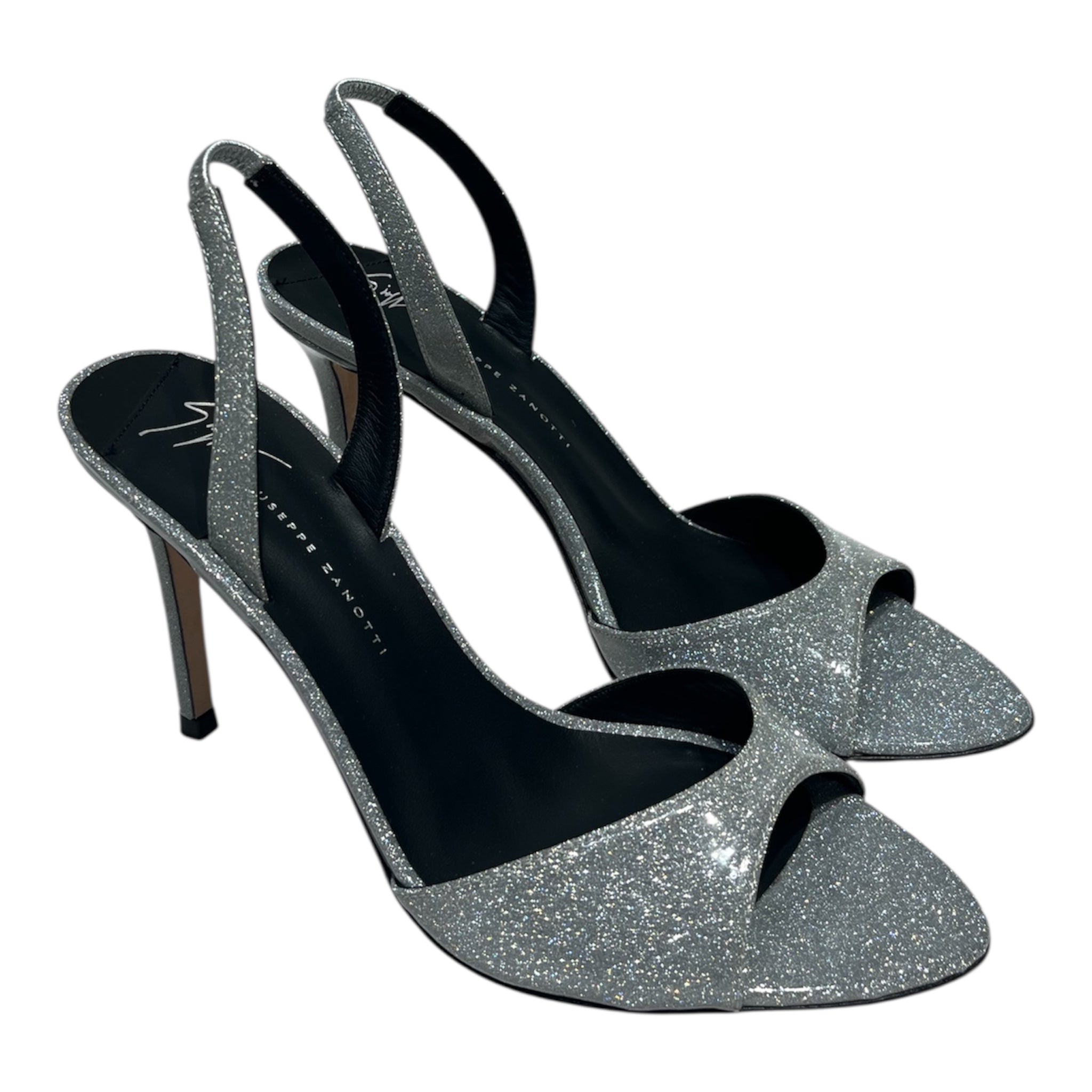 Giuseppe Zanotti/Heels/US 6.5/Iridescent/SLV/LILIBETH 70mm leather sandals view 1