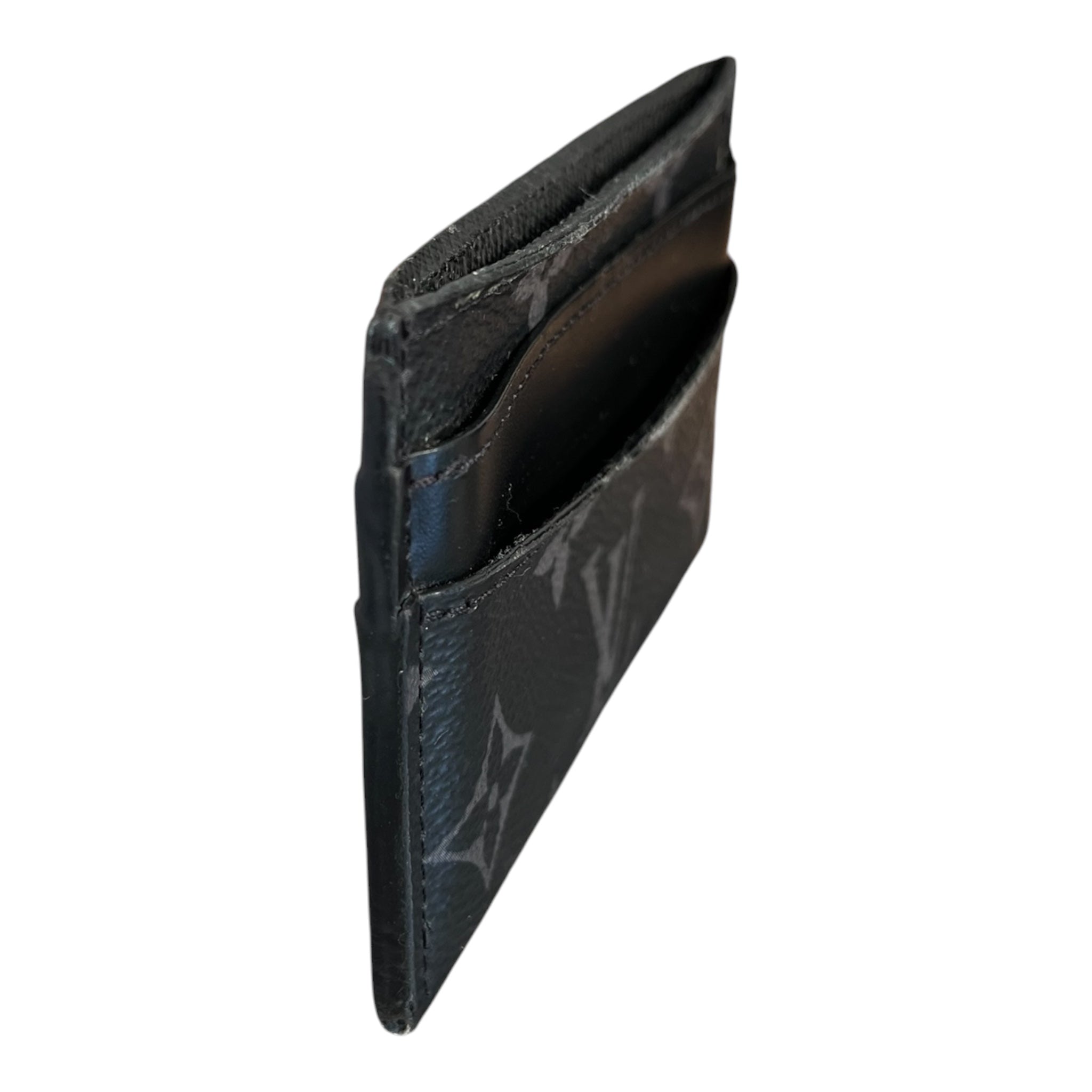 LOUIS VUITTON/Wallet/Monogram/Leather/BLK/M's/Card Holder view 6