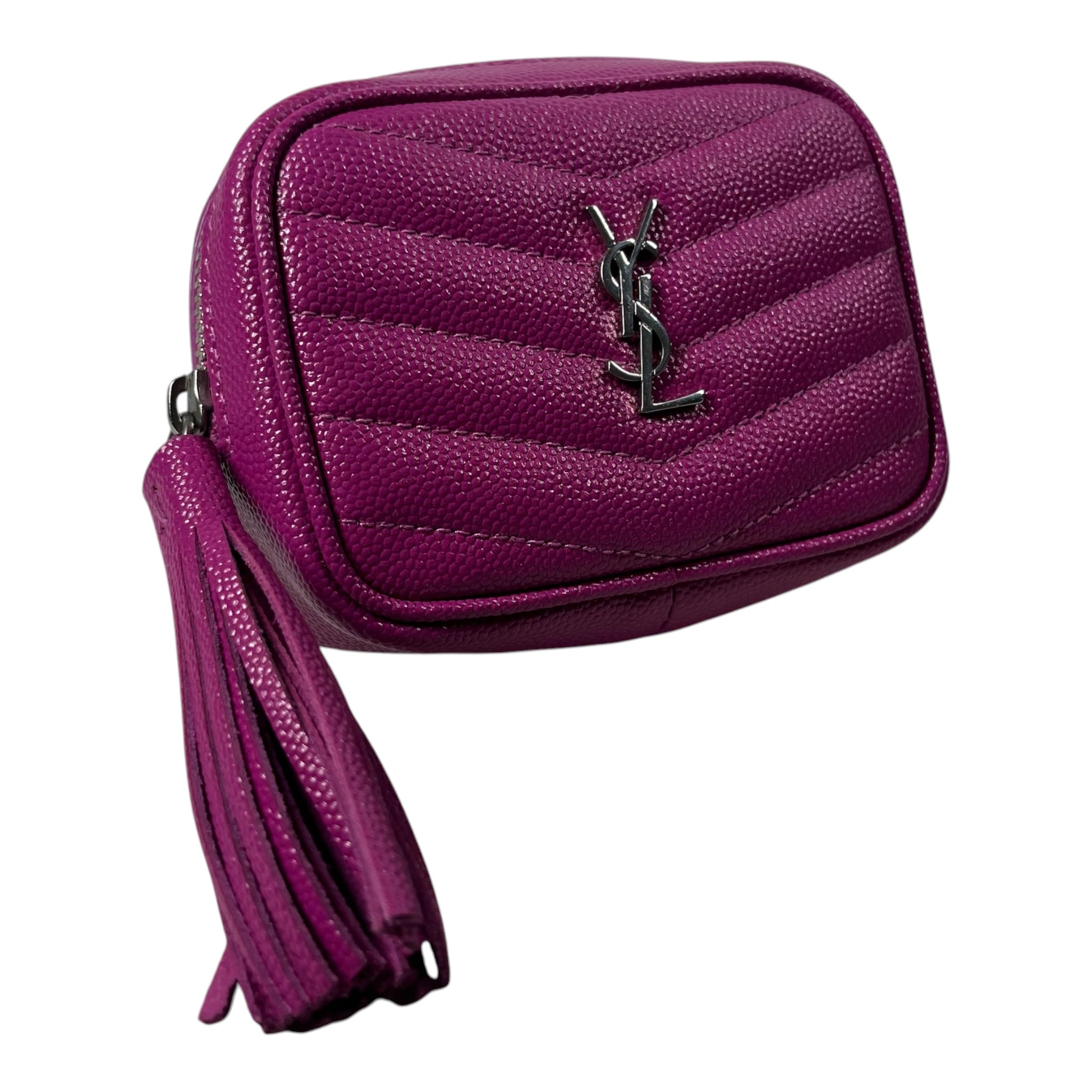 SAINT LAURENT/Bag/Leather/PNK/Micro Matelasse Lou Camera Bag view 1