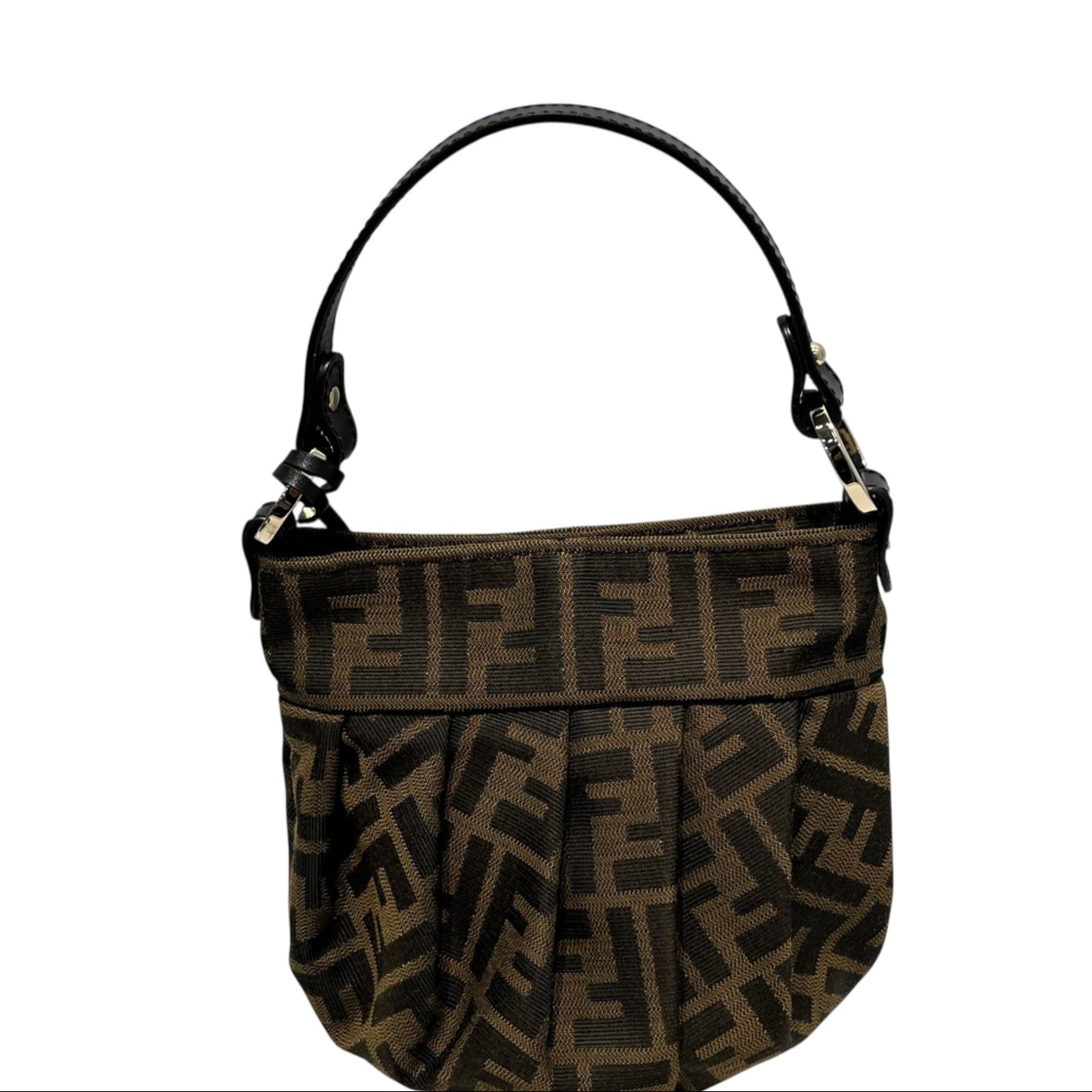 FENDI/Hand Bag/Monogram/BRW/mini chef hobo canvas view 2