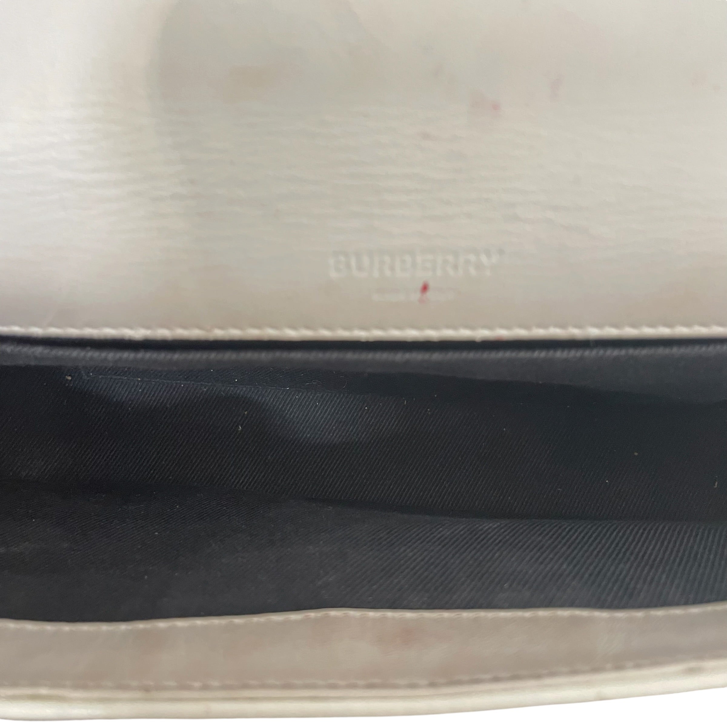 BURBERRY/Cross Body Bag/Leather/WHT/LOLA SMALL WHITE LEATER HAND B view 7