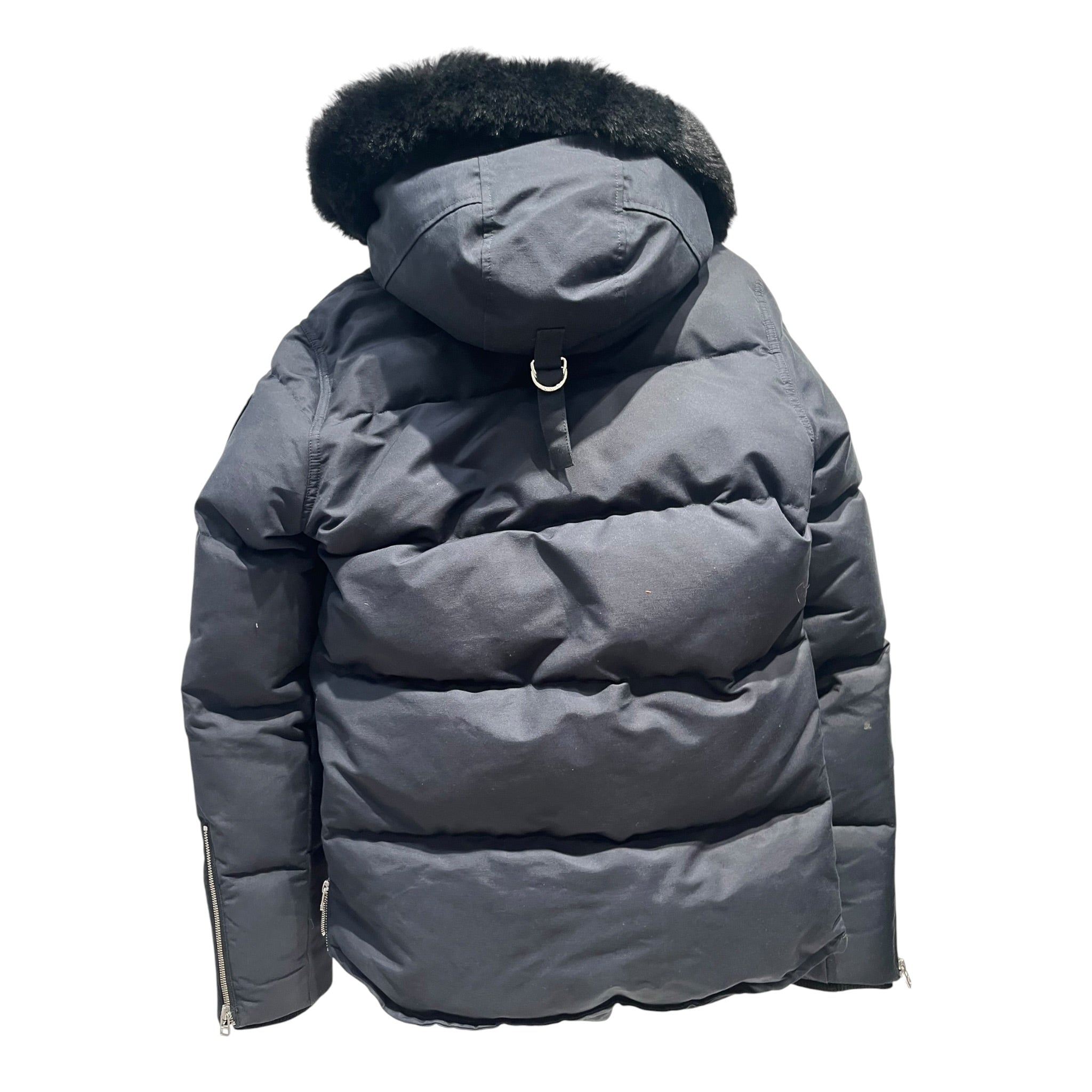 MOOSE KNUCKLES/Puffer Jkt/S/BLK/Fur view 2