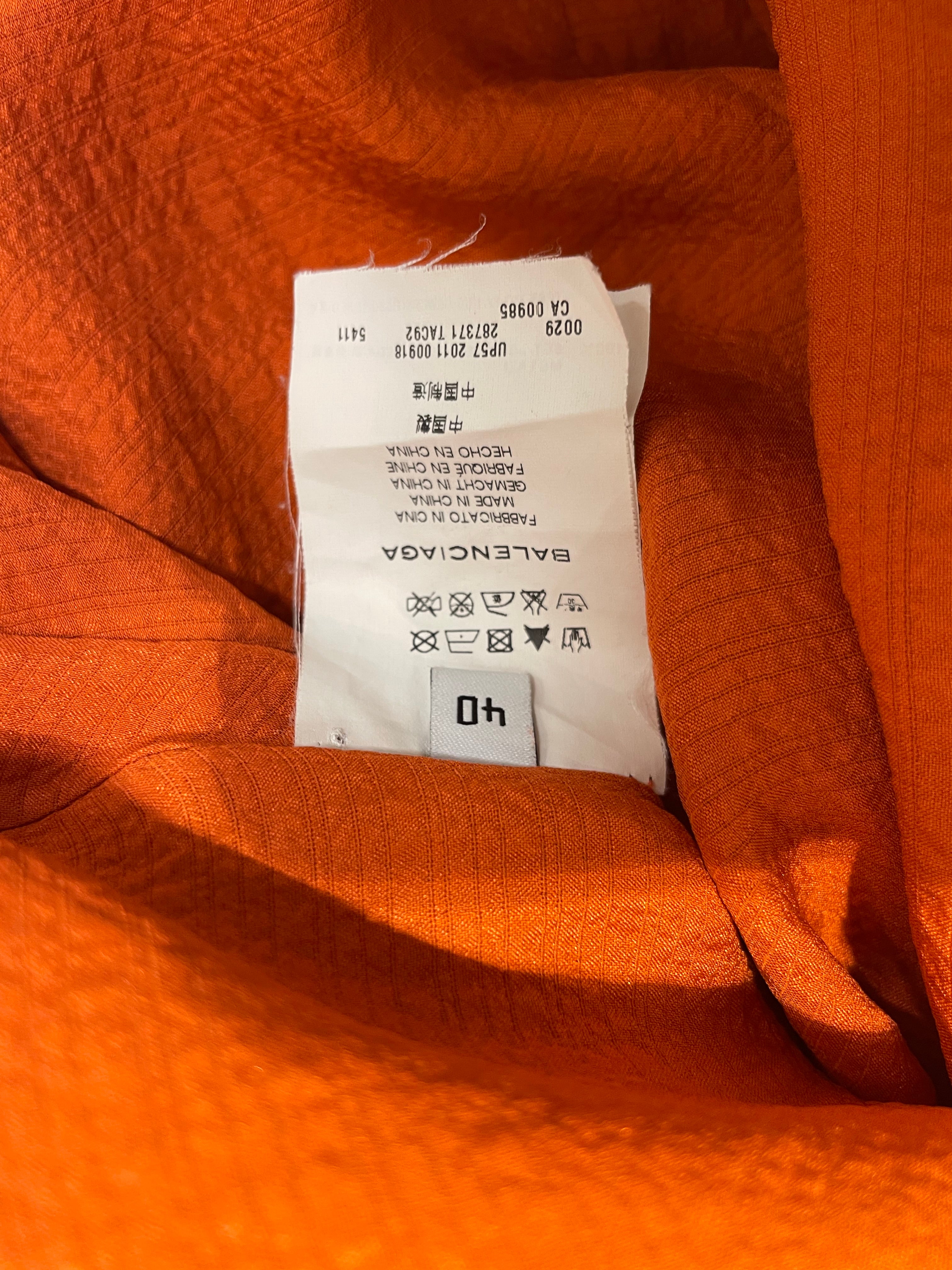 BALENCIAGA/Skirt/40/Silk/ORN/side zipper view 4