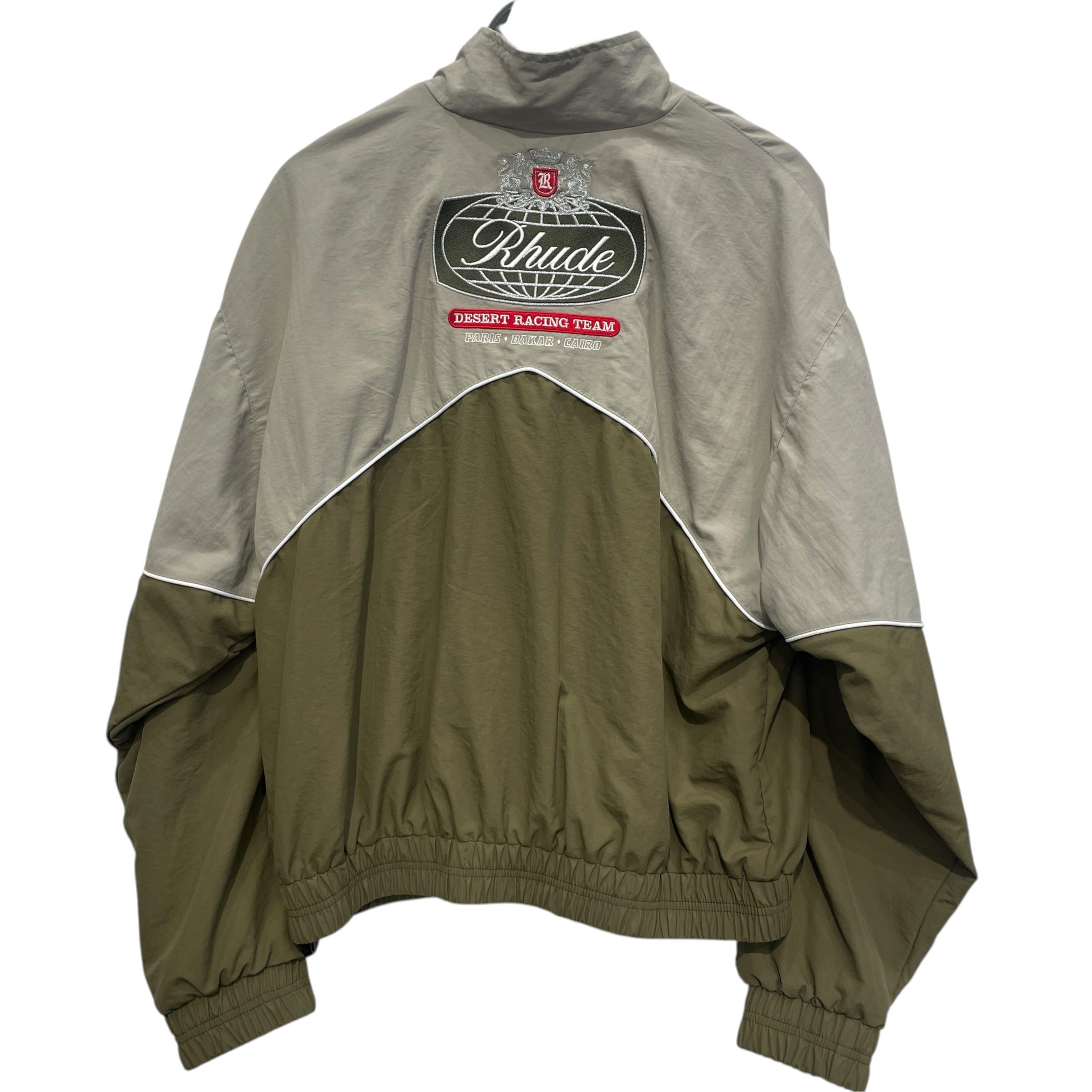 RHUDE/Windbreaker/L/Nylon/GRN/GRN WINDBREAKER EMBROIDERED PA view 2