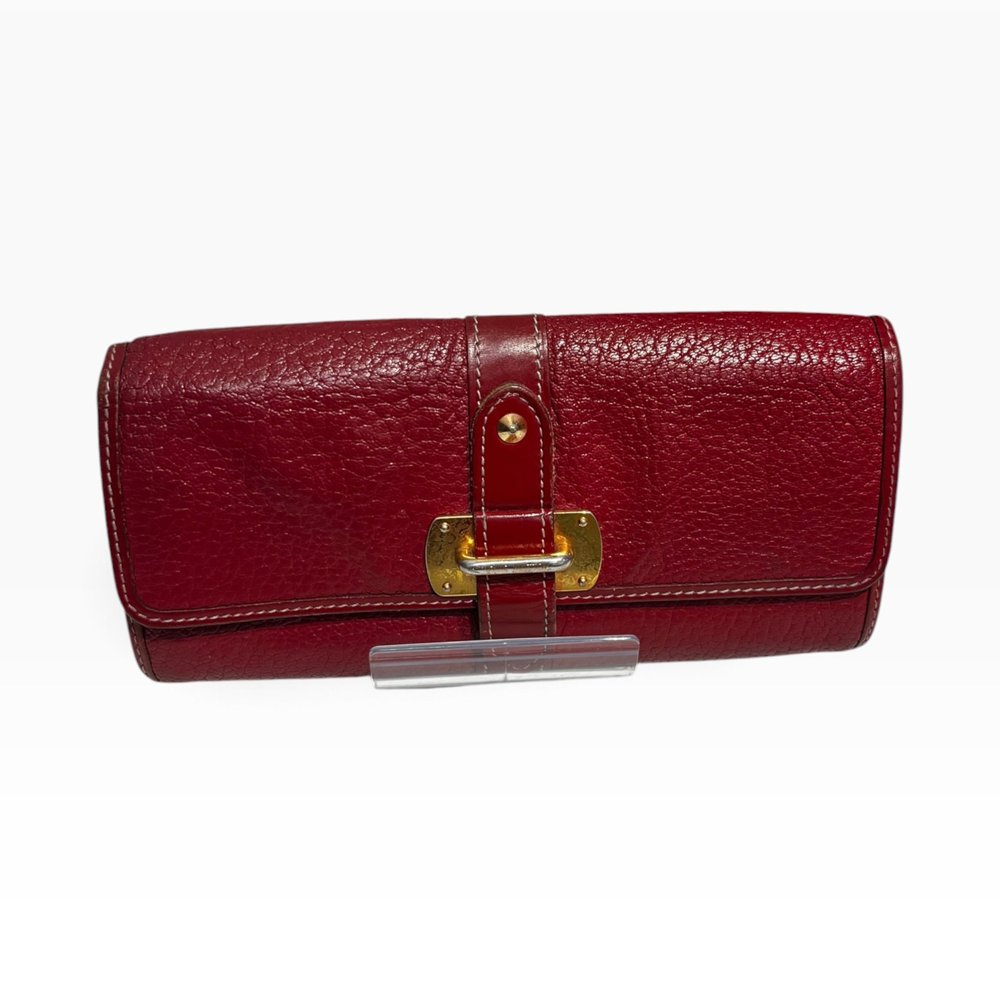 LOUIS VUITTON/Long Wallet/Leather/RED/ view 1