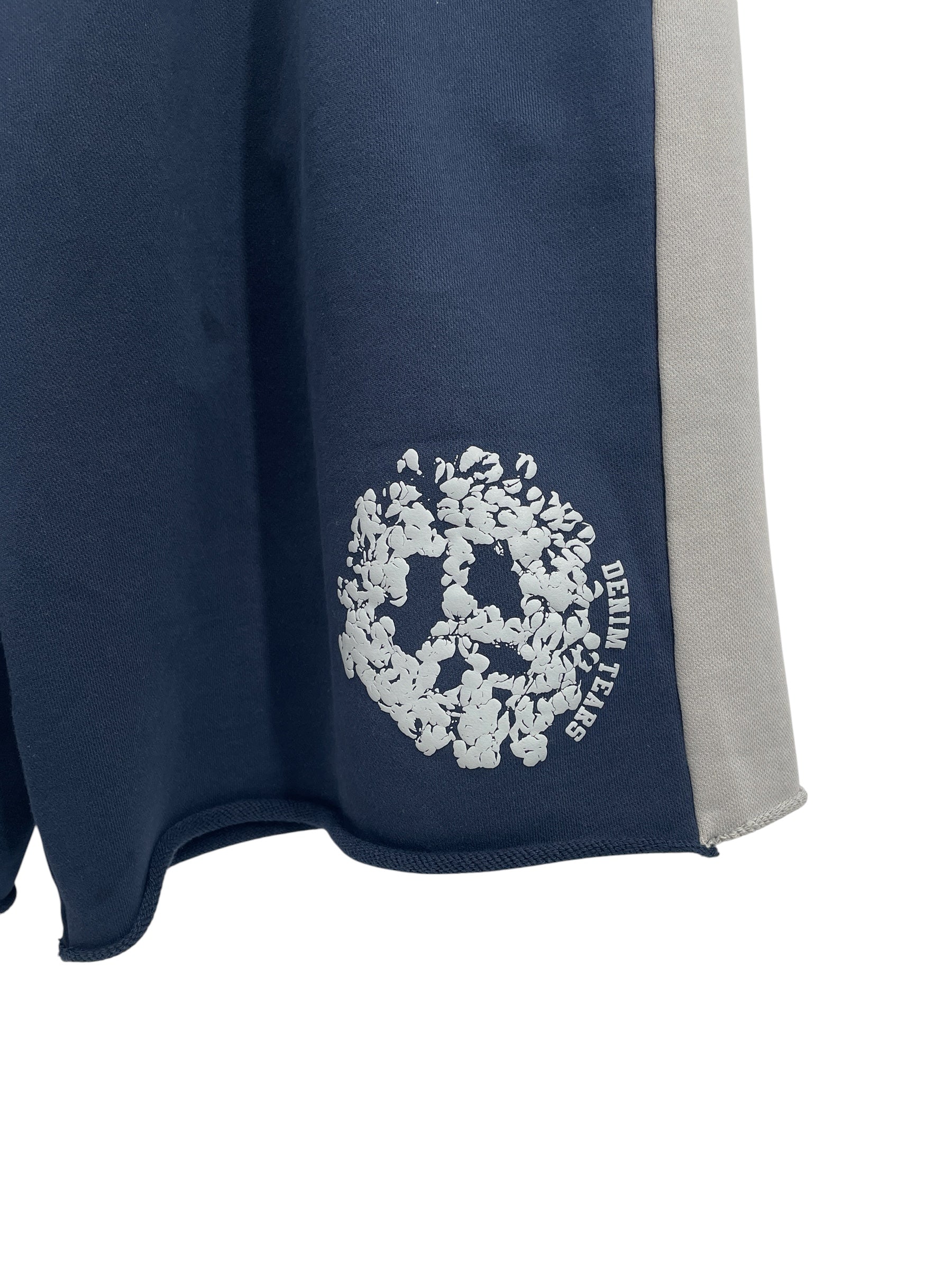 DENIM TEARS/Shorts/XXL/Cotton/NVY/GRY SIDE STRIPES/BTM LOGO view 2