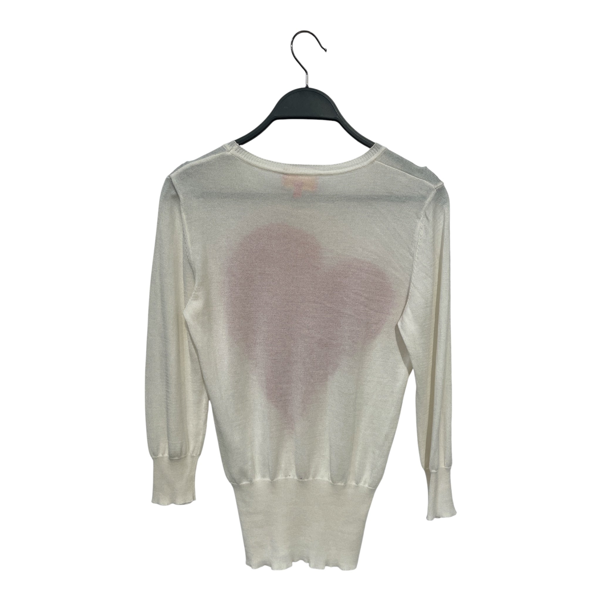 Vivienne Westwood RED LABEL/Sweater/M/Cotton/WHT/HEART view 2