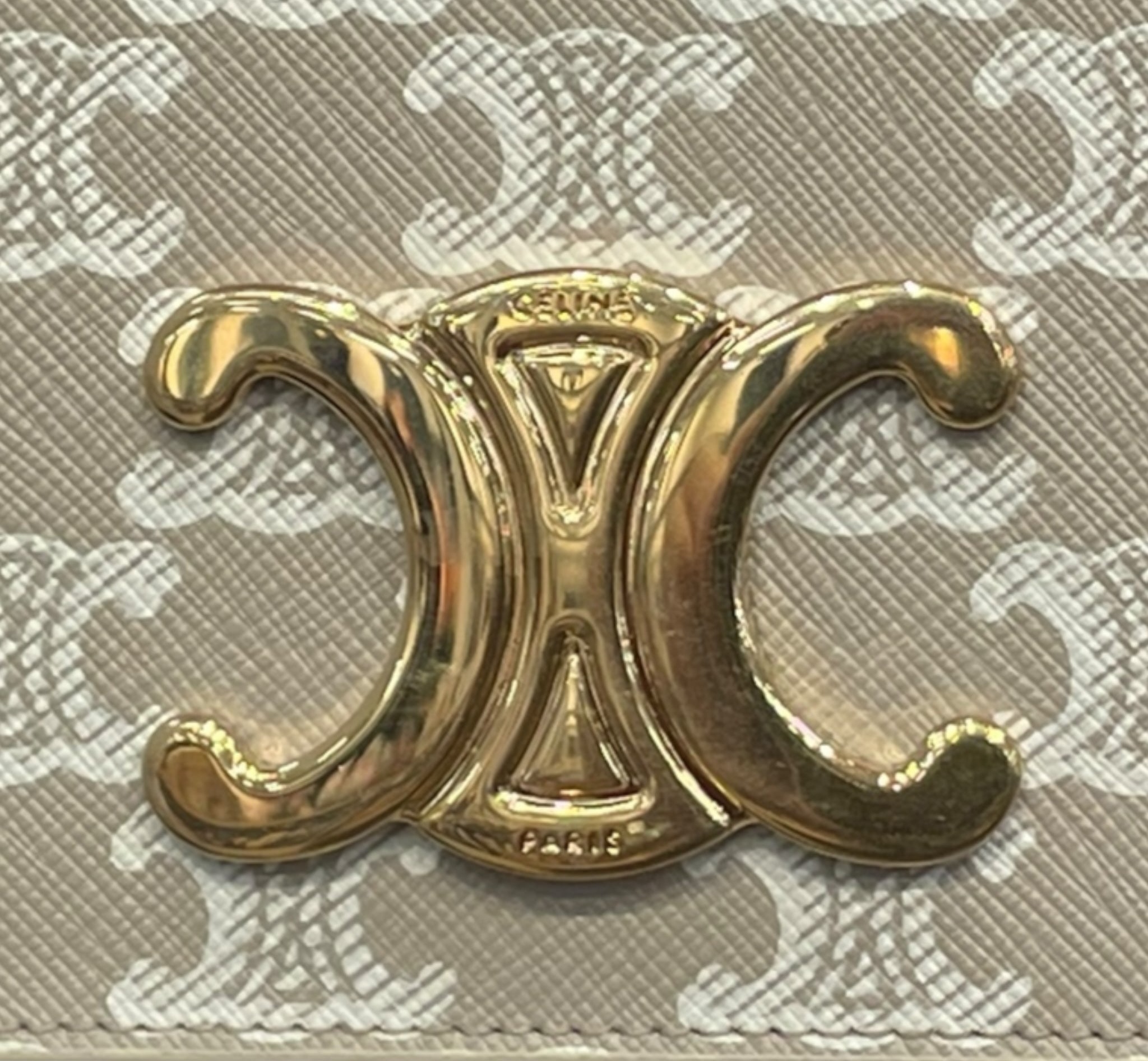 CELINE/Clutch Bag/Monogram/Leather/BEG/ view 6