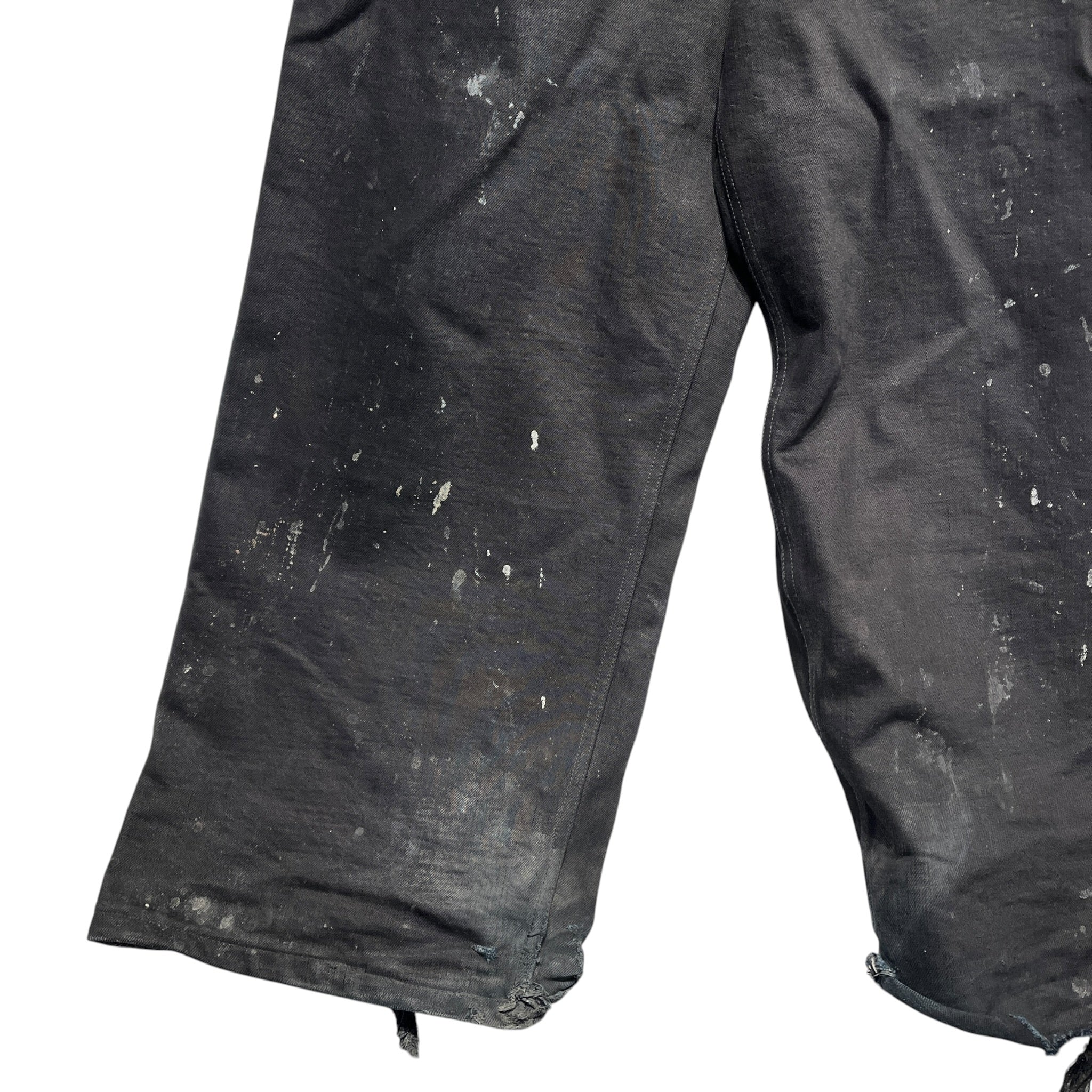 K-TWO STUDIOS/Pants/M/Denim/BLK/Button Fly/WIDE LEG/DISTRESSED view 5