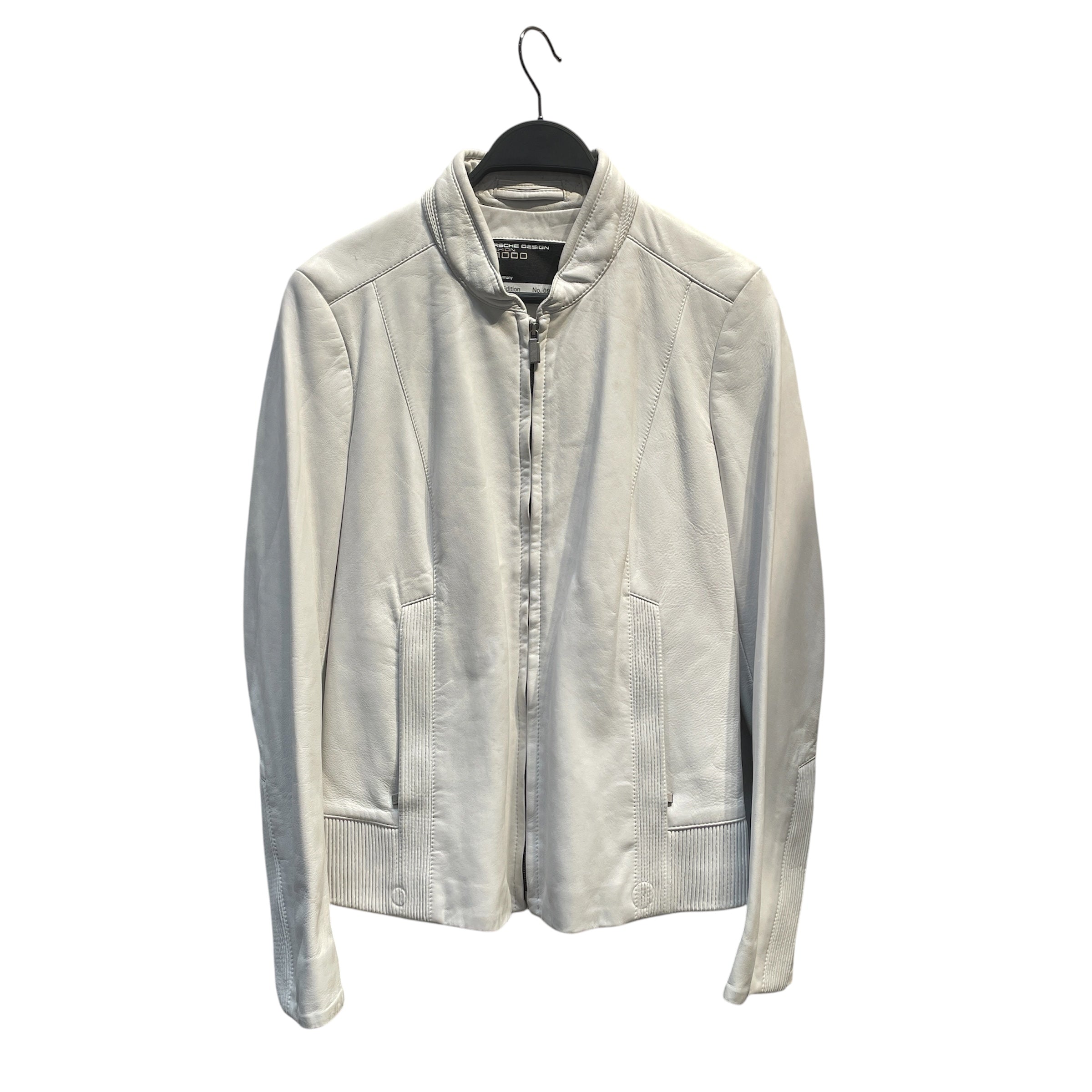 Porsche Design/Riders Jkt (S)/M/Leather/WHT/ view 1