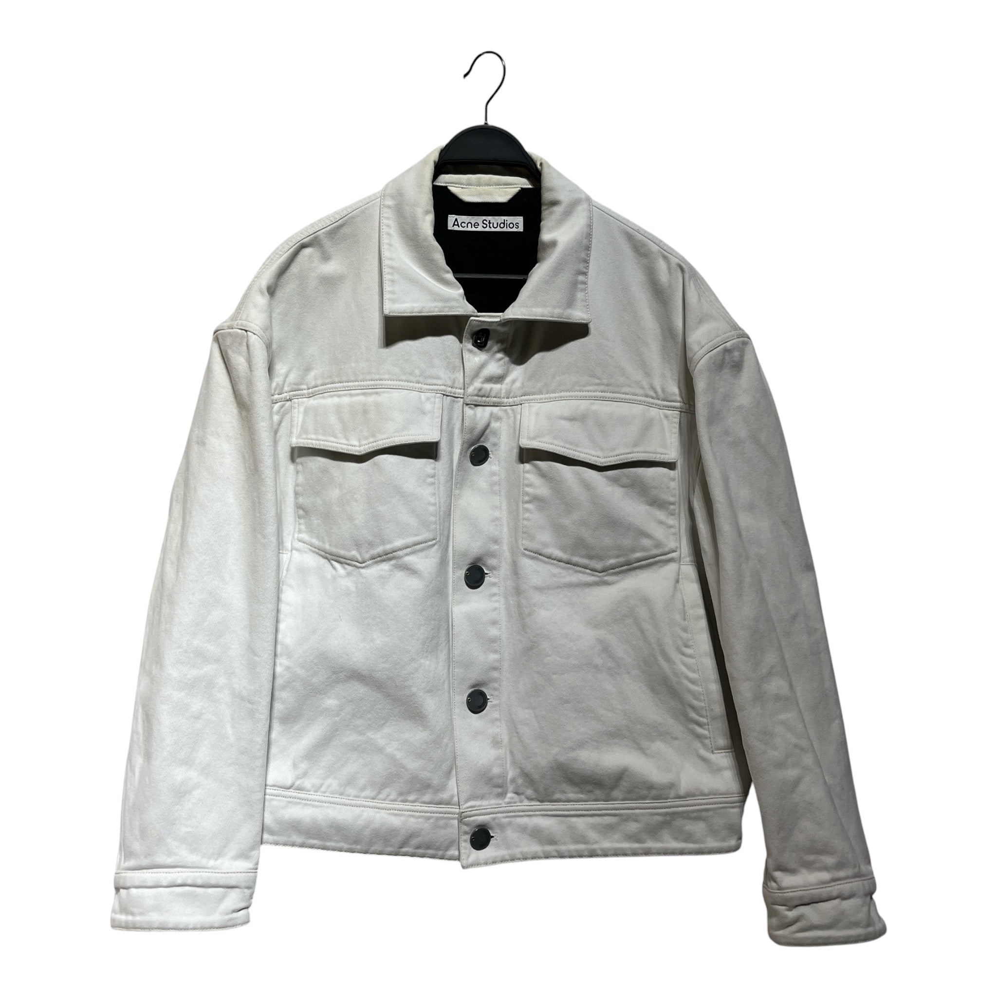 Acne Studios/Denim Jkt/52/Cotton/WHT/magnite twill work jacket view 1