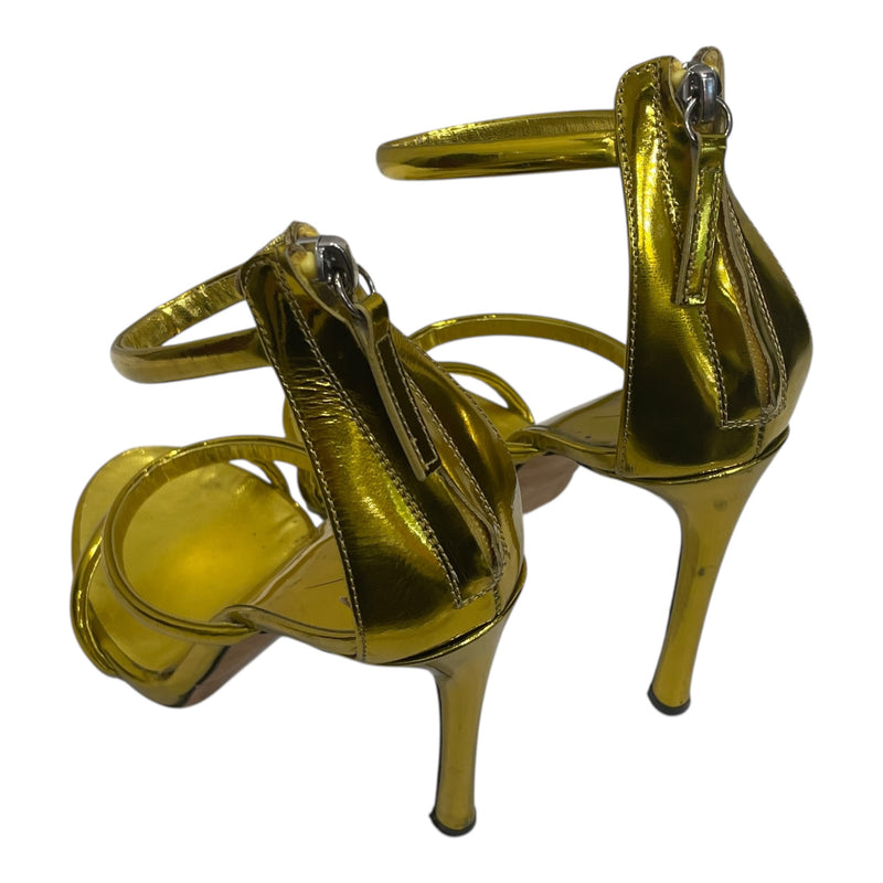 Giuseppe Zanotti/Heels/EU 39/Polyester/GLD/HEEL ZIP HEELS