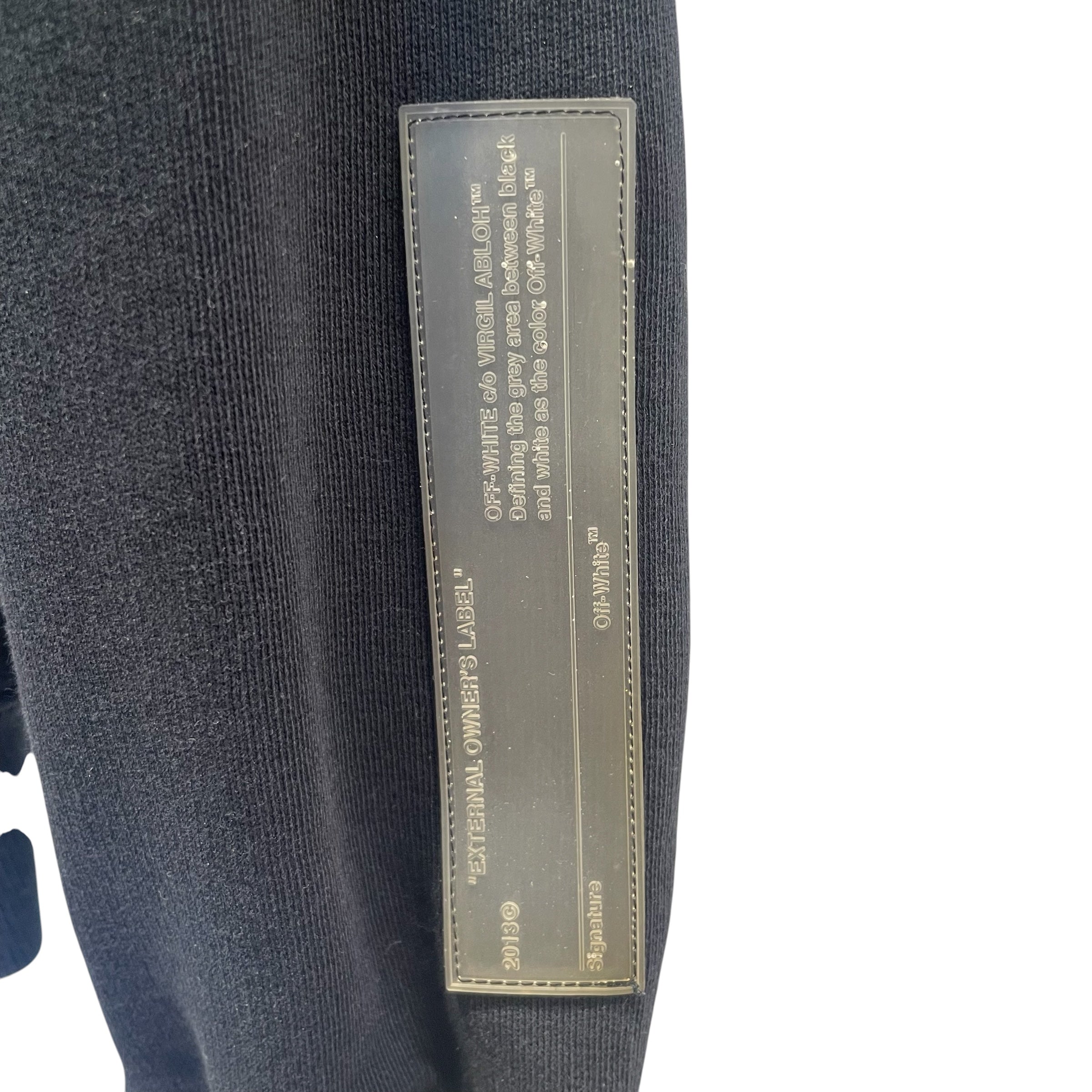 OFF-WHITE/Hoodie/XXS/Cotton/BLK/FIRE LINE view 4