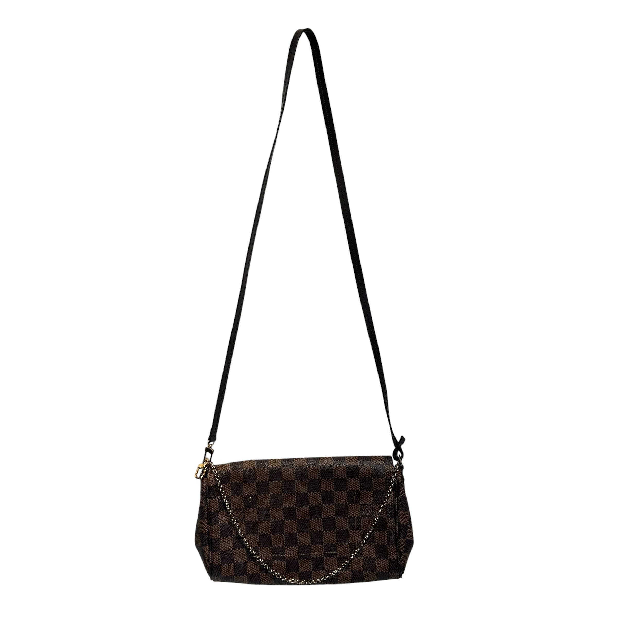 LOUIS VUITTON/Cross Body Bag/Monogram/Leather/BRW/Favorite MM Damier Ebene Bag view 2