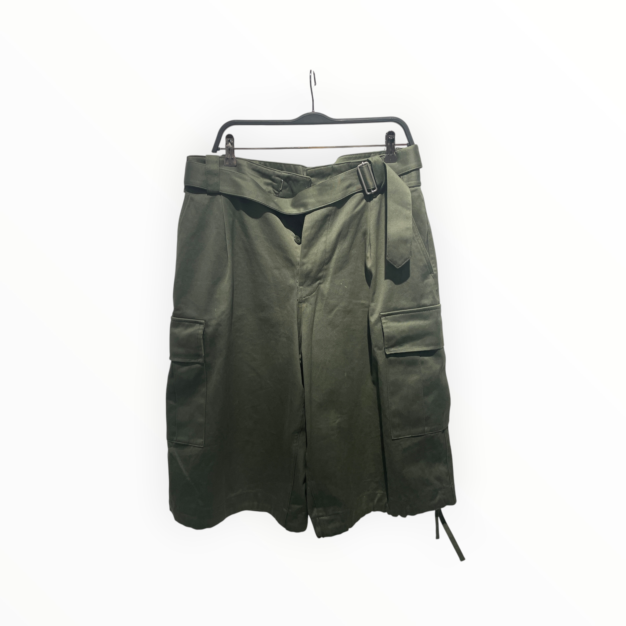 KENZO/Shorts/L/Cotton/GRN/ARMY CARGO SHORTS view 1