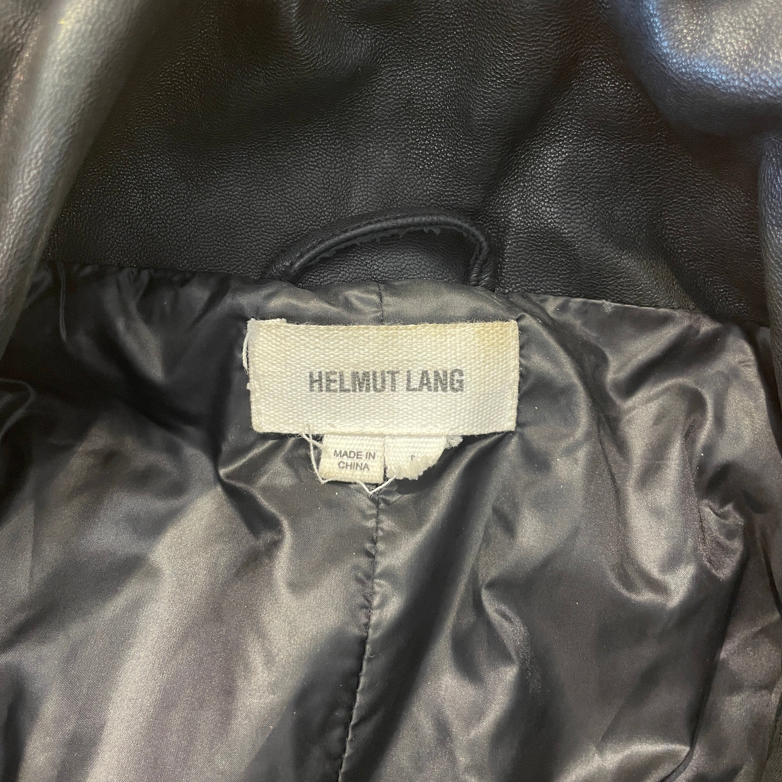 Helmut Lang/Quilted Jkt/M/Leather/BLK/ view 3