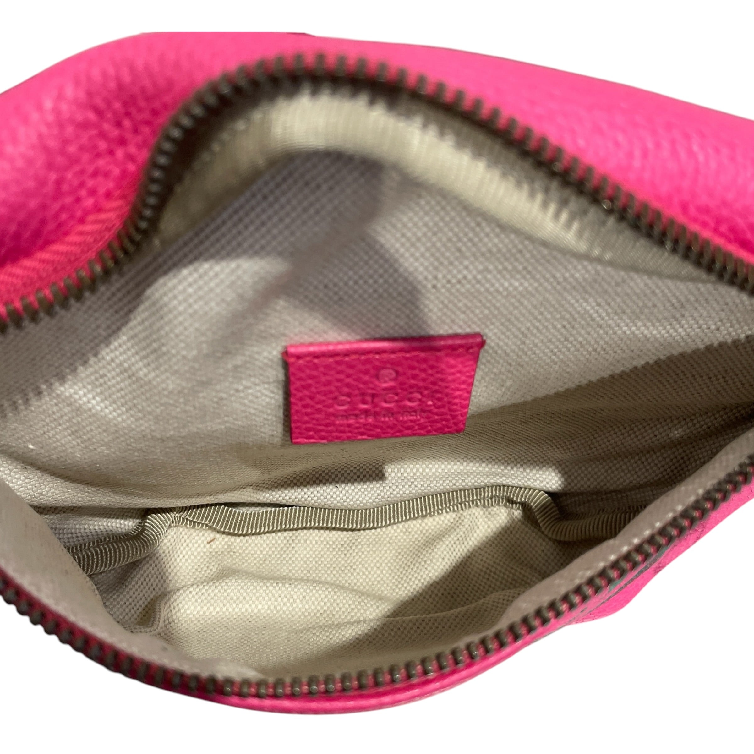 GUCCI/Fanny Pack/Monogram/Leather/PNK/logo belt bag view 3
