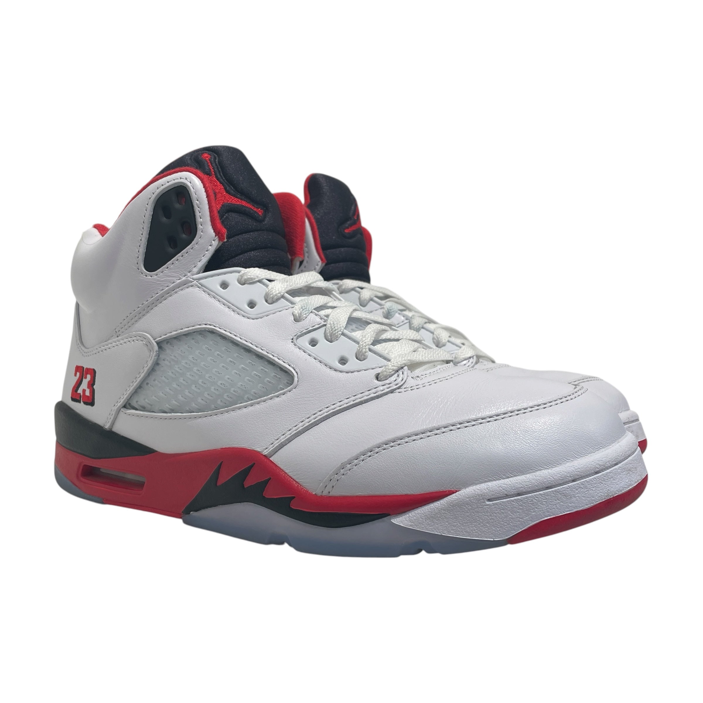 NIKE/AIR JORDAN 5/Hi-Sneakers/US 10.5/Leather/WHT/HQ7978-101 view 1