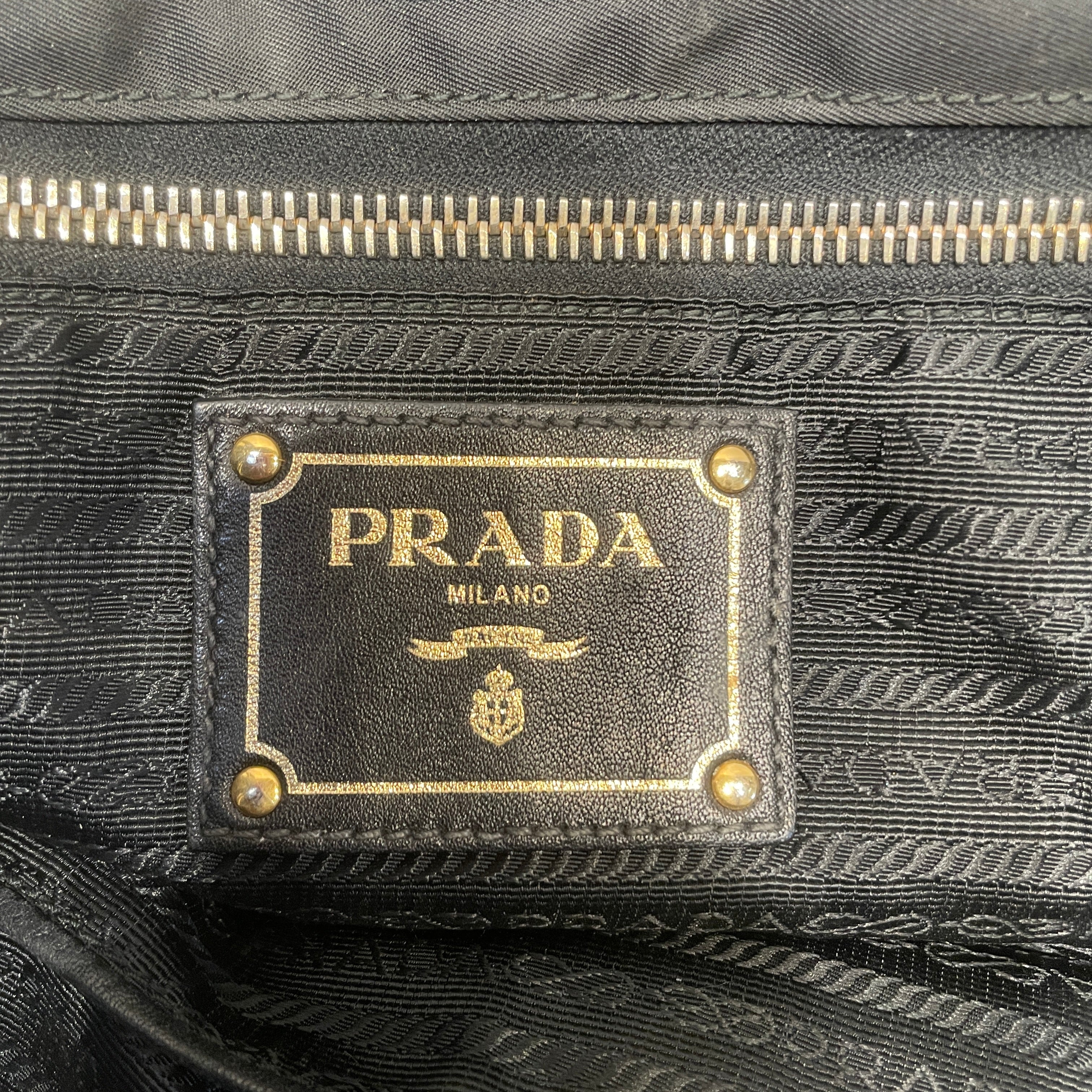 PRADA/Hand Bag/Nylon/BLK/prada tote view 4
