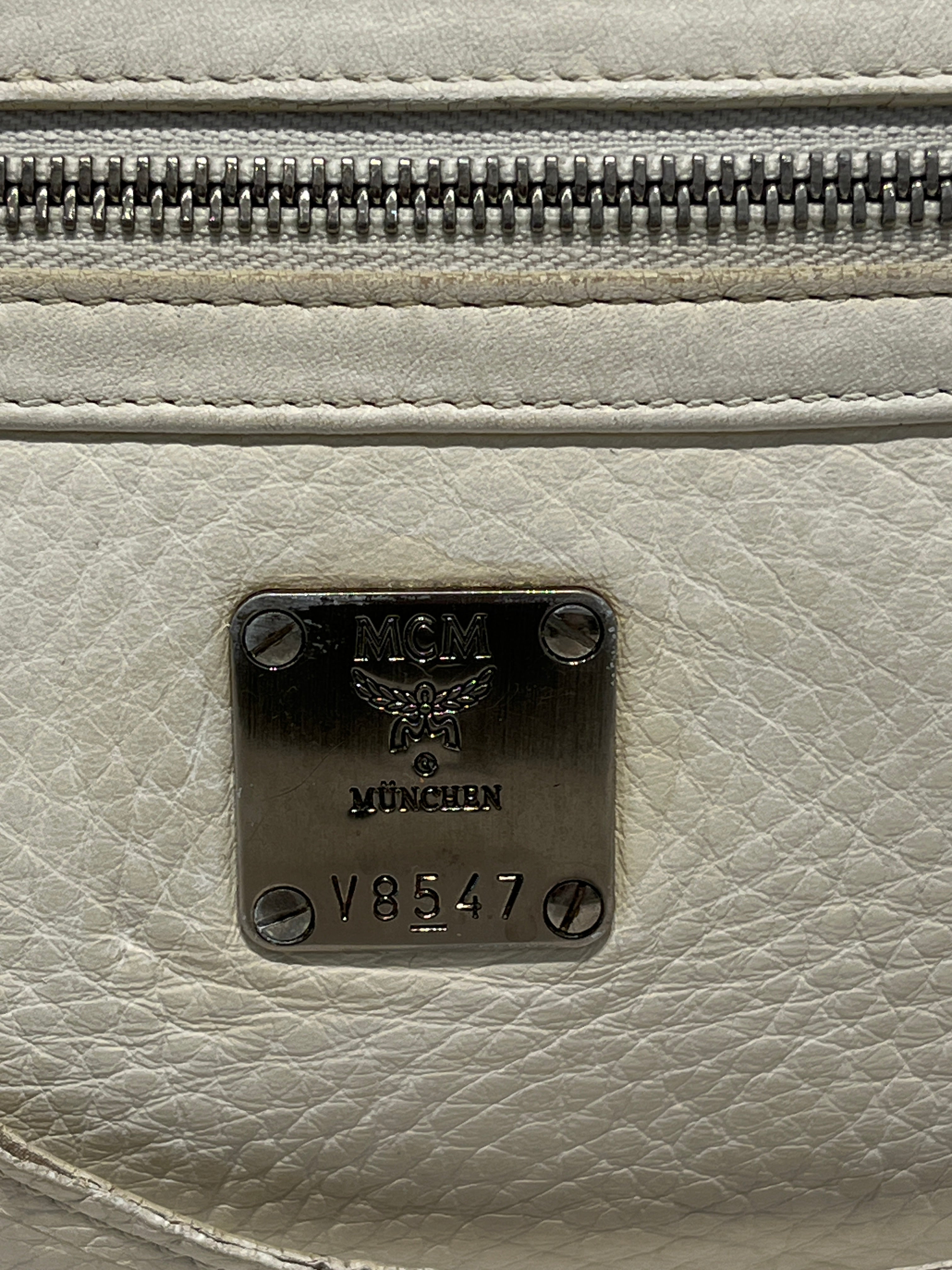 MCM/Hand Bag/Leather/WHT/hobo bag view 4