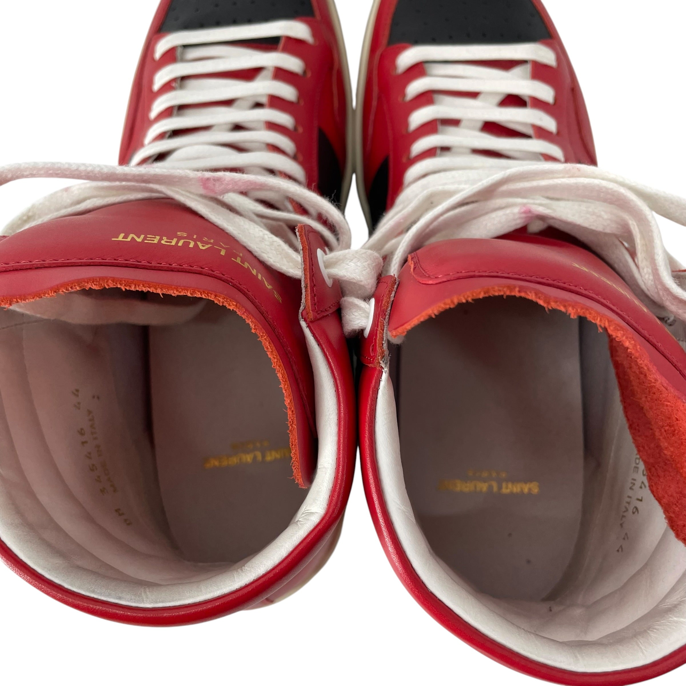 SAINT LAURENT/Hi-Sneakers/EU 44/Leather/RED/SL/10H HIGH TOP view 6