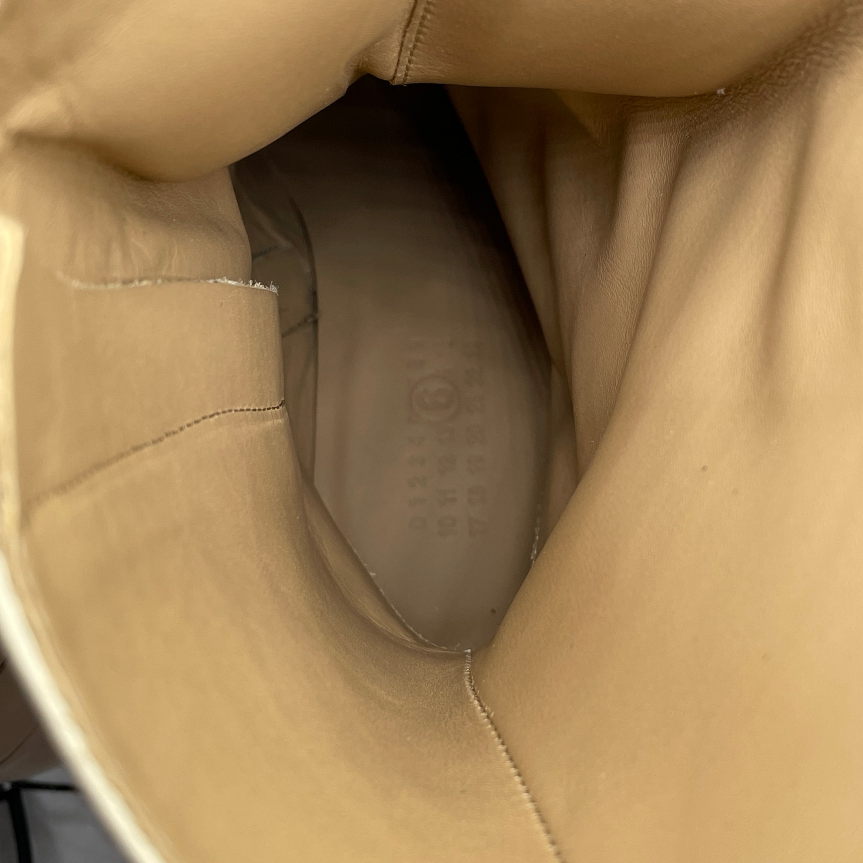 MM6/Boots/EU 38/Leather/CRM/MOTO HEEL BOOTS view 5