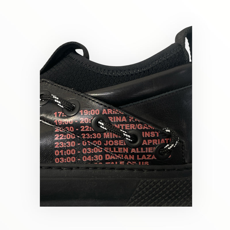 BRUNO BORDESE/Low-Sneakers/EU 38/Leather/BLK/Line Up