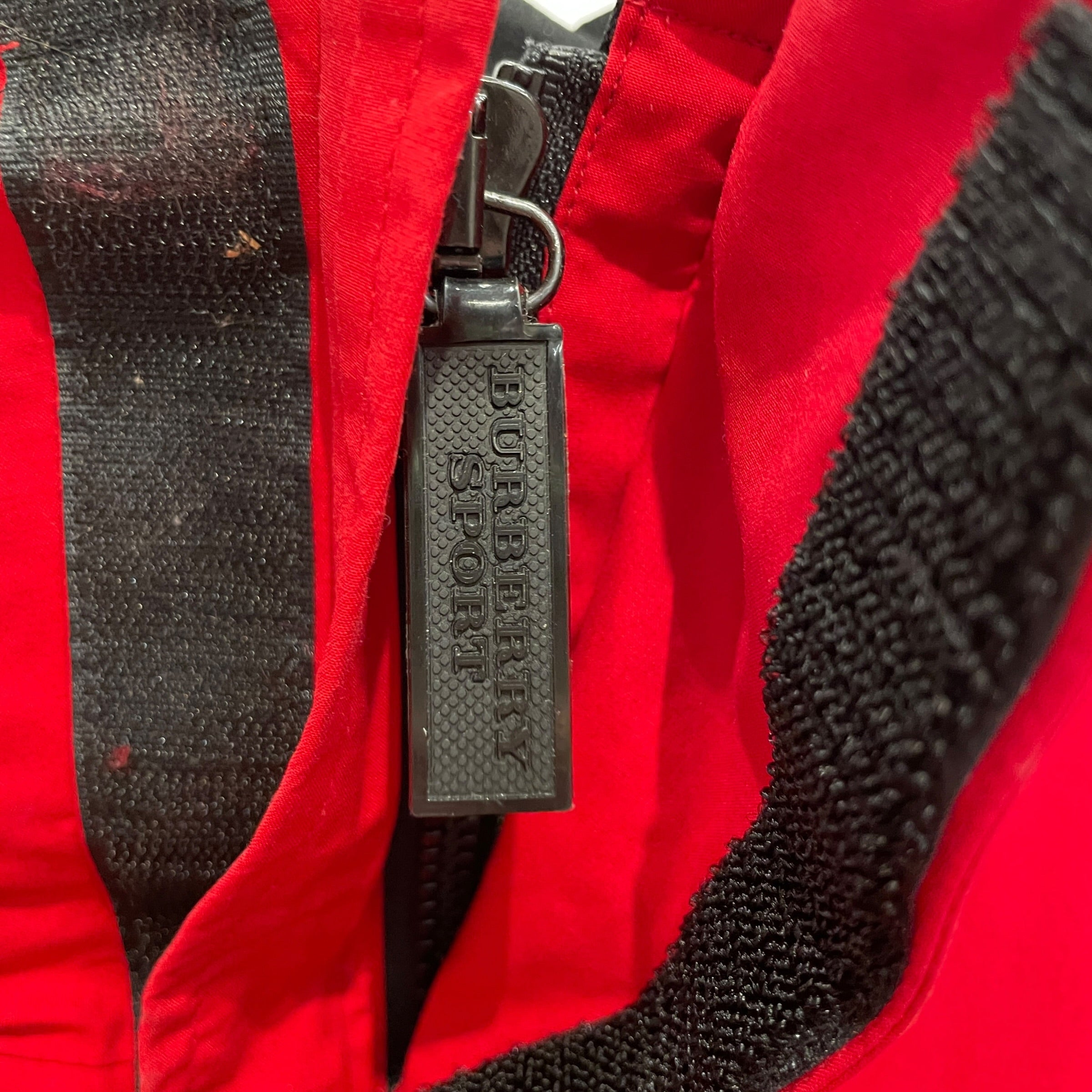 BURBERRY/Windbreaker/XL/Cotton/RED/DETACHABLLE HOOD view 5