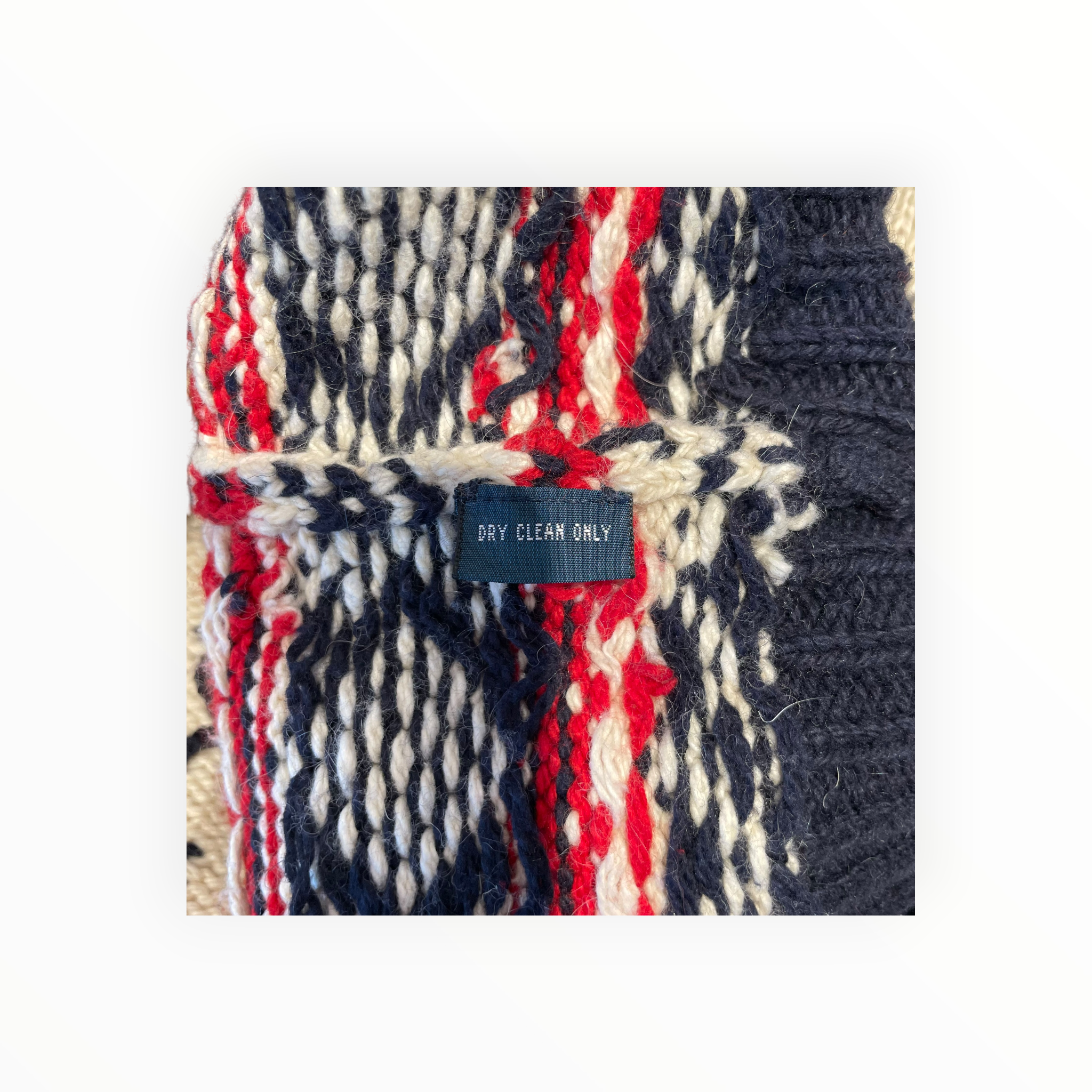 POLO RALPH LAUREN/Sweater/L/Animal Pattern/Cotton/NVY/VINTAGE MOOSE ANGORA SWEATER view 4