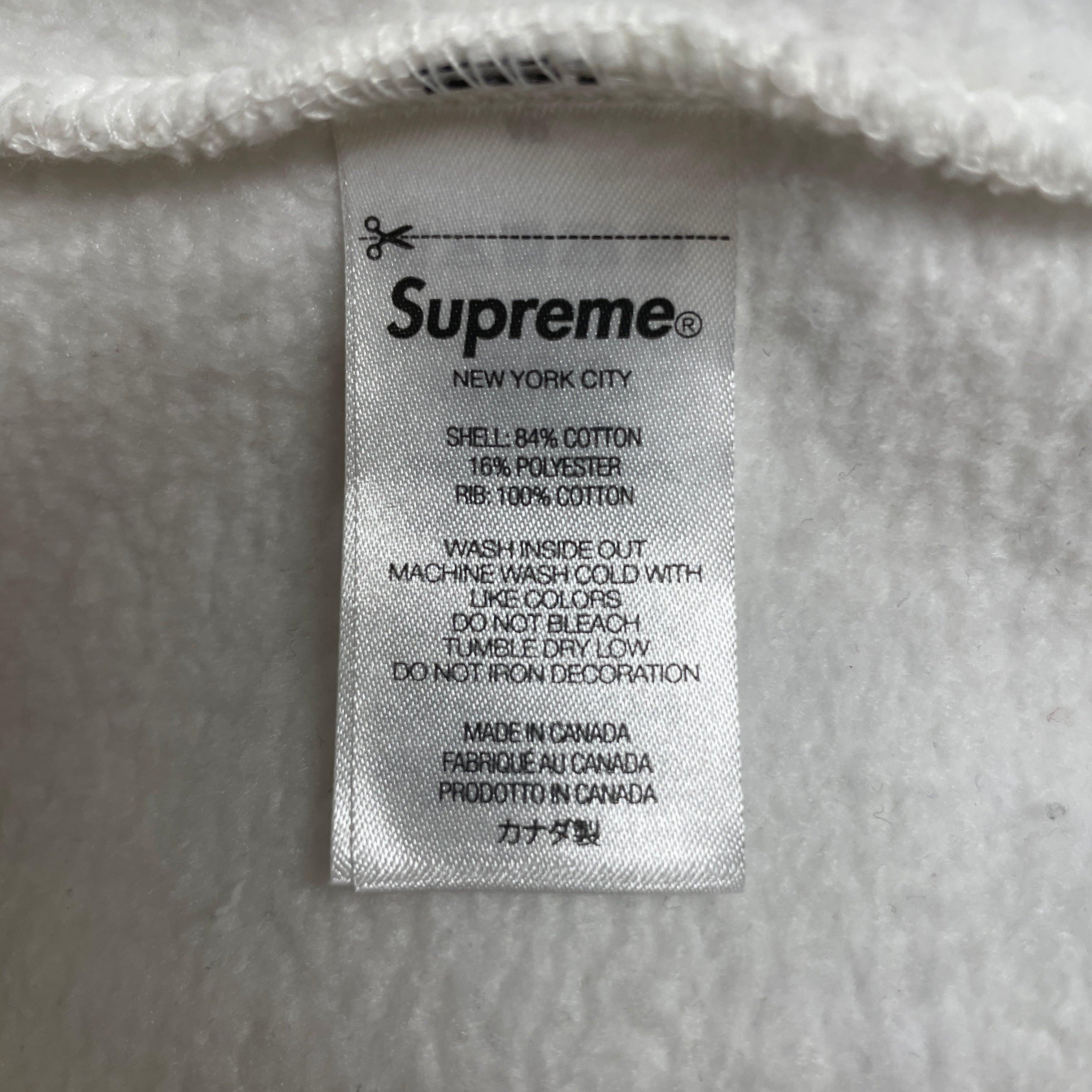 Supreme/Hoodie/L/Cotton/WHT/SUPREME NEW YORK view 4