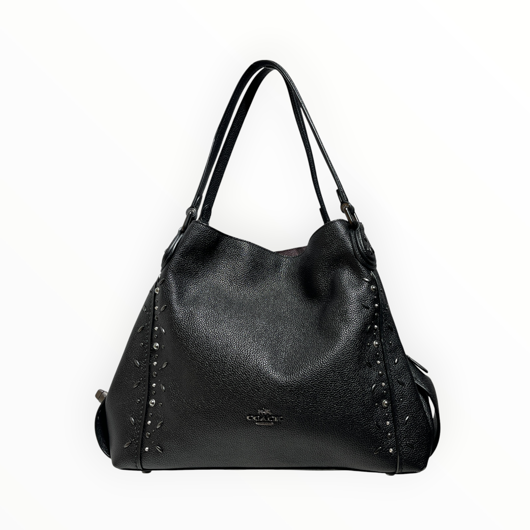 COACH/Hand Bag/Leather/BLK/EDIE 31 STUDDED view 1