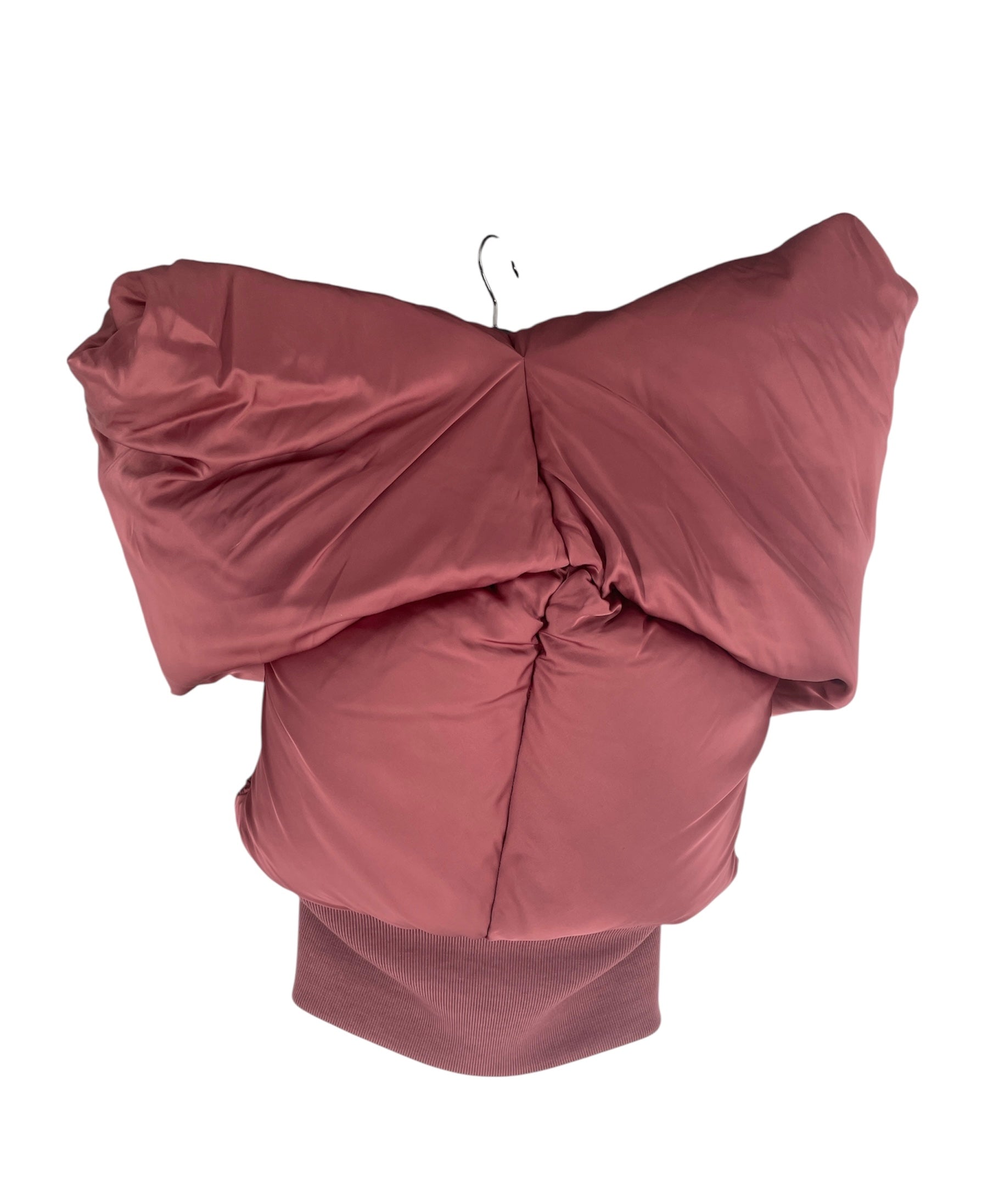 RICK OWENS DRKSHDW/Puffer Vest/4/Nylon/PNK/2621616391 Drkshdw Puffy Shldr view 2