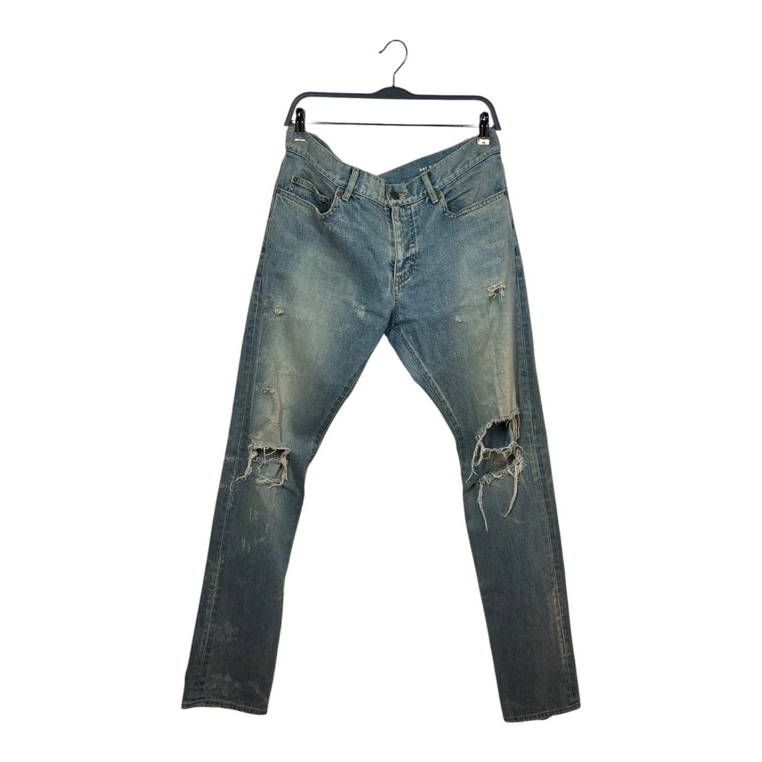 SAINT LAURENT/Skinny Pants/33/Denim/BLU/D02 CRASH view 1