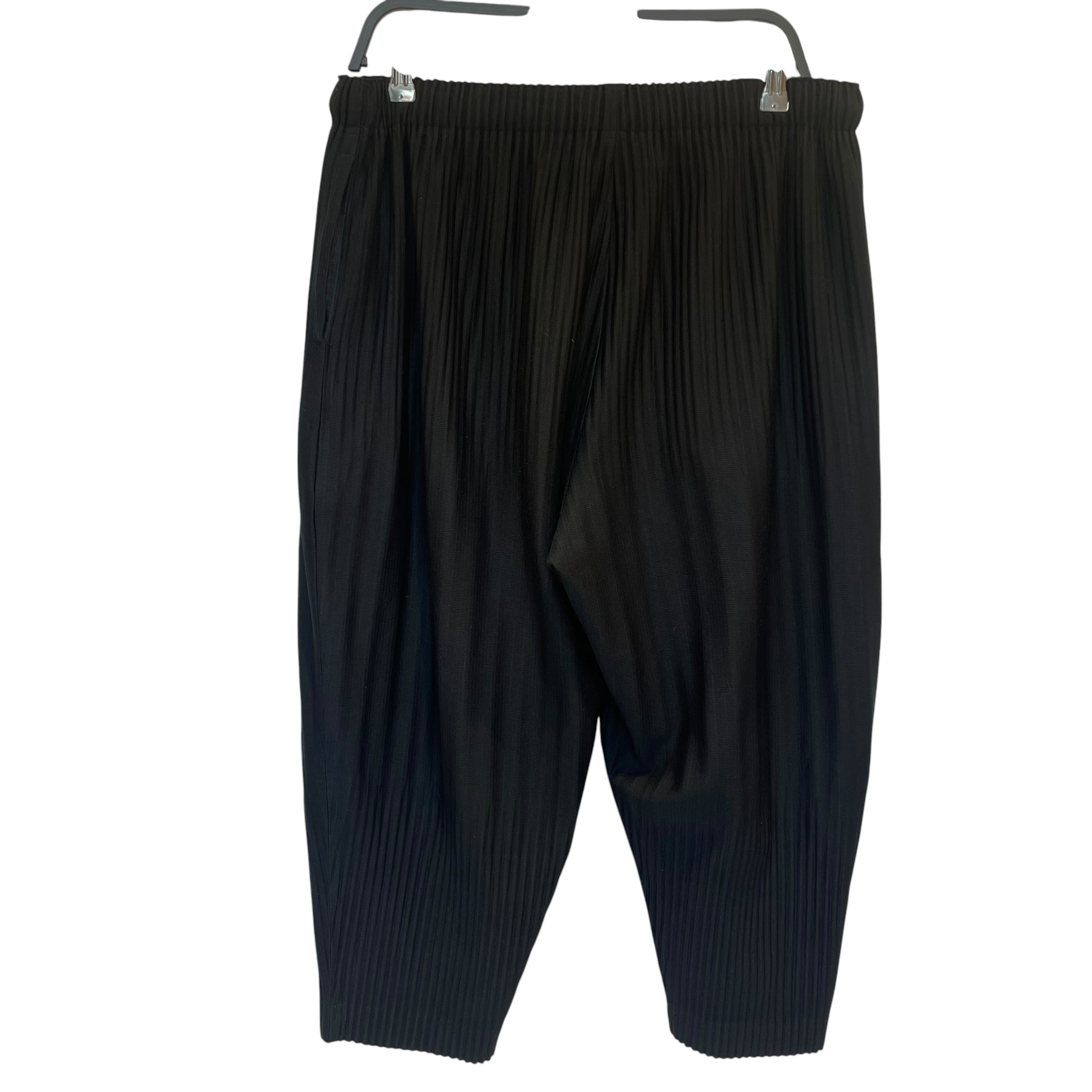 ISSEY MIYAKE/Slacks/3/Cotton/BLK/homme plisse high water view 2