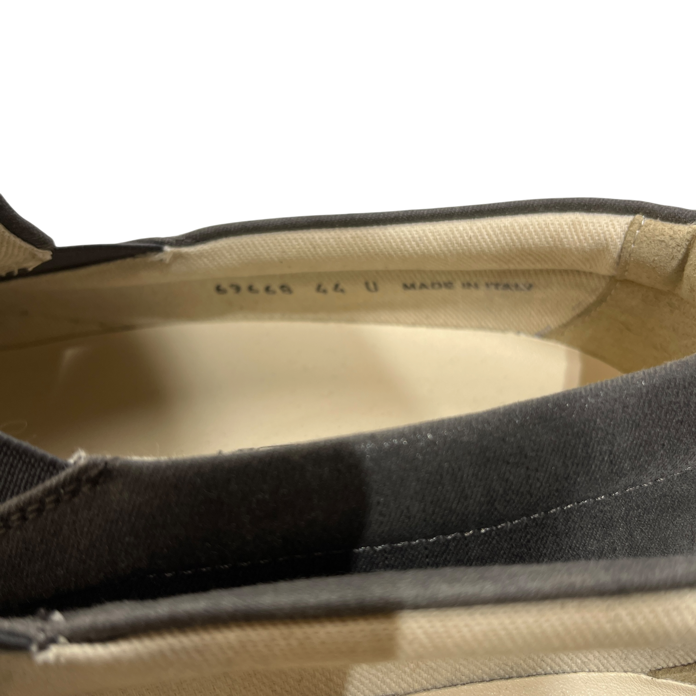 RICK OWENS DRKSHDW/Low-Sneakers/US 11.5/Polyester/GRY/BOAT SLIP ON DARK DUST view 7