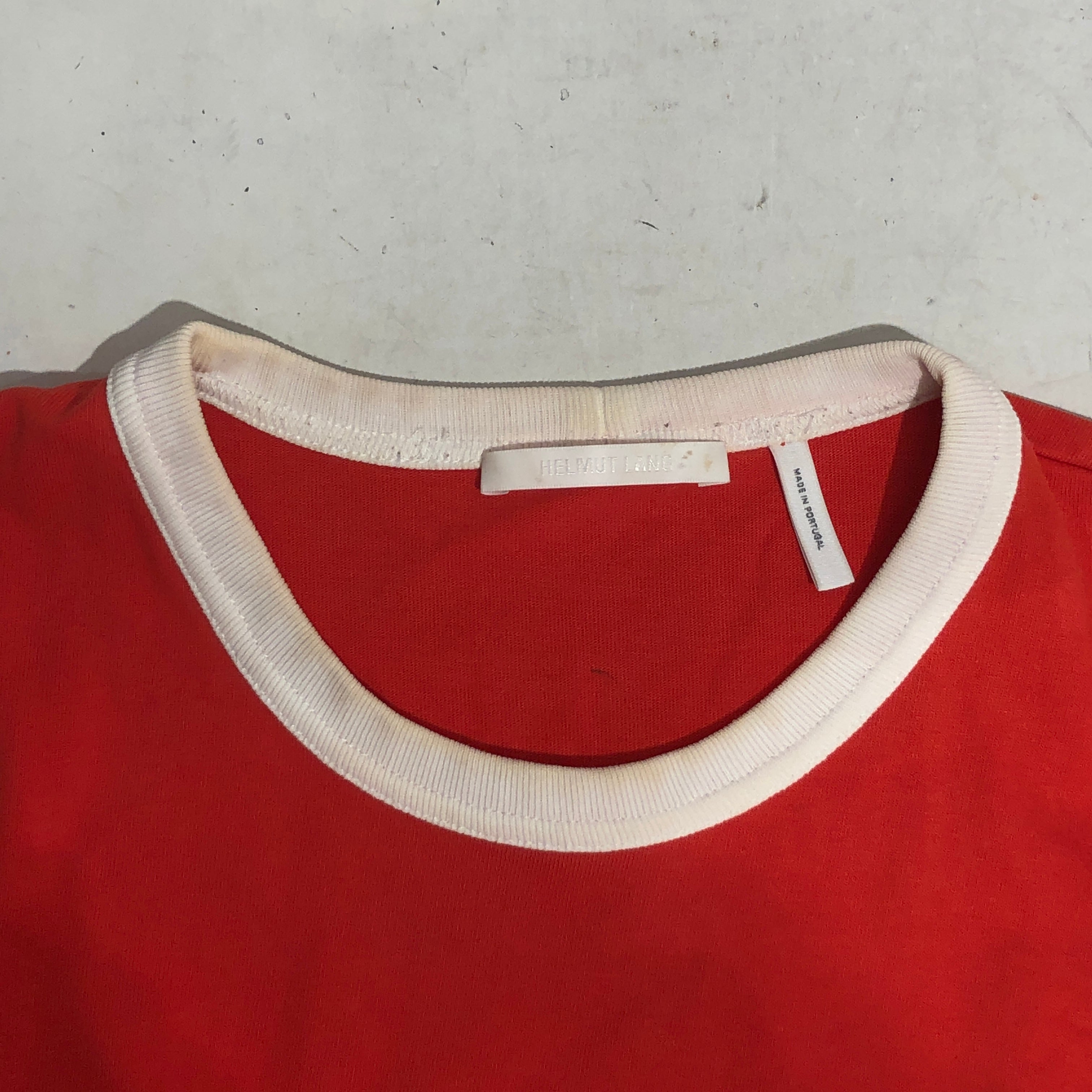 Helmut Lang/T-Shirt/XL/Cotton/RED/Lifeguard view 3