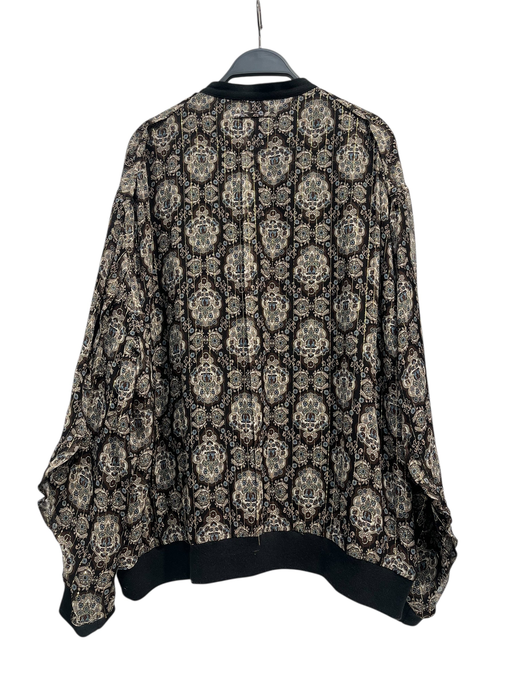 UNDERCOVER/Blouson/4/Silk/BLK/Floral Pattern/SHEER SILK BLOUSON 2025 view 2