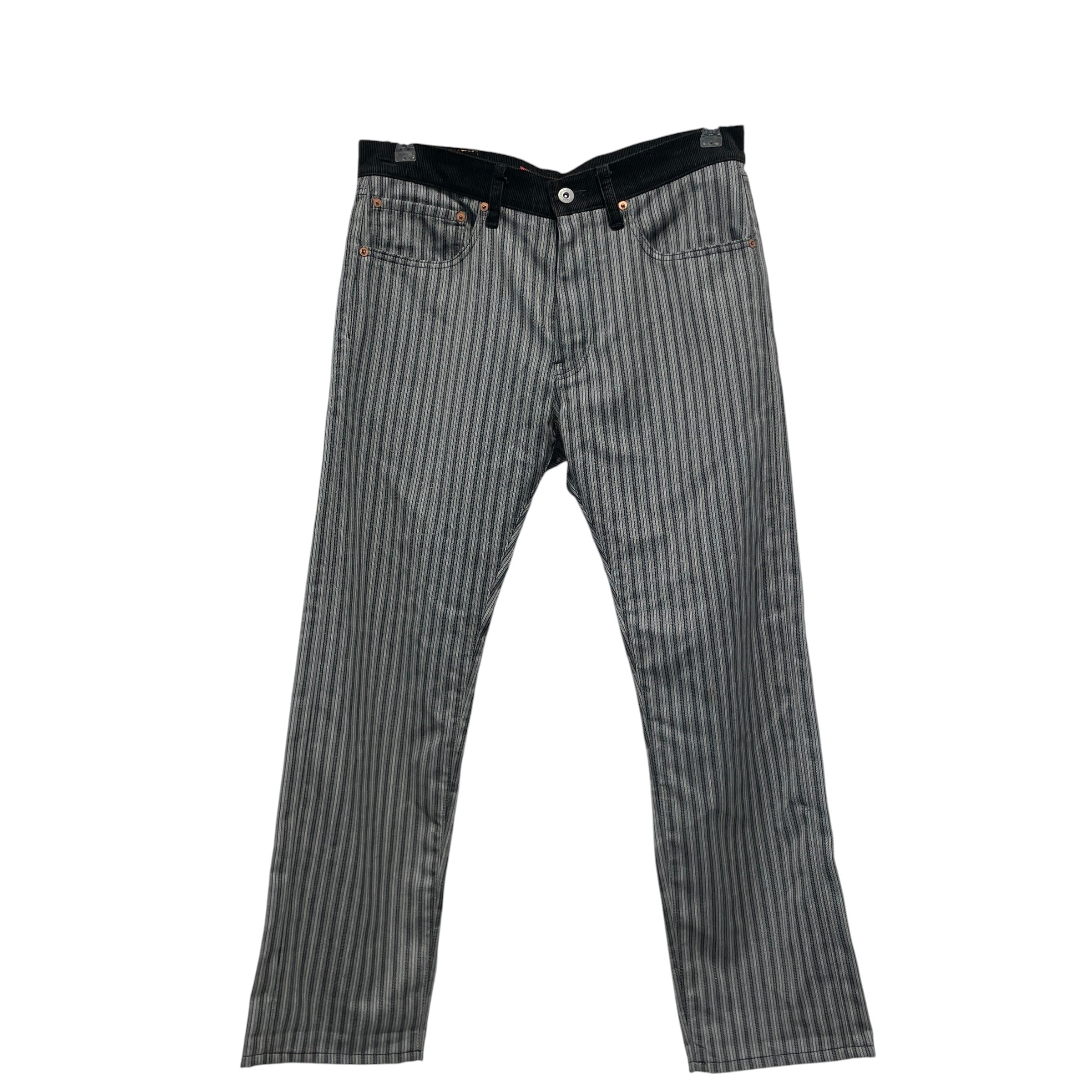 JUNYA WATANABE COMME des GARCONS MAN/Levi's/Pants/31/Cotton/GRY/Stripe/505/33 view 1