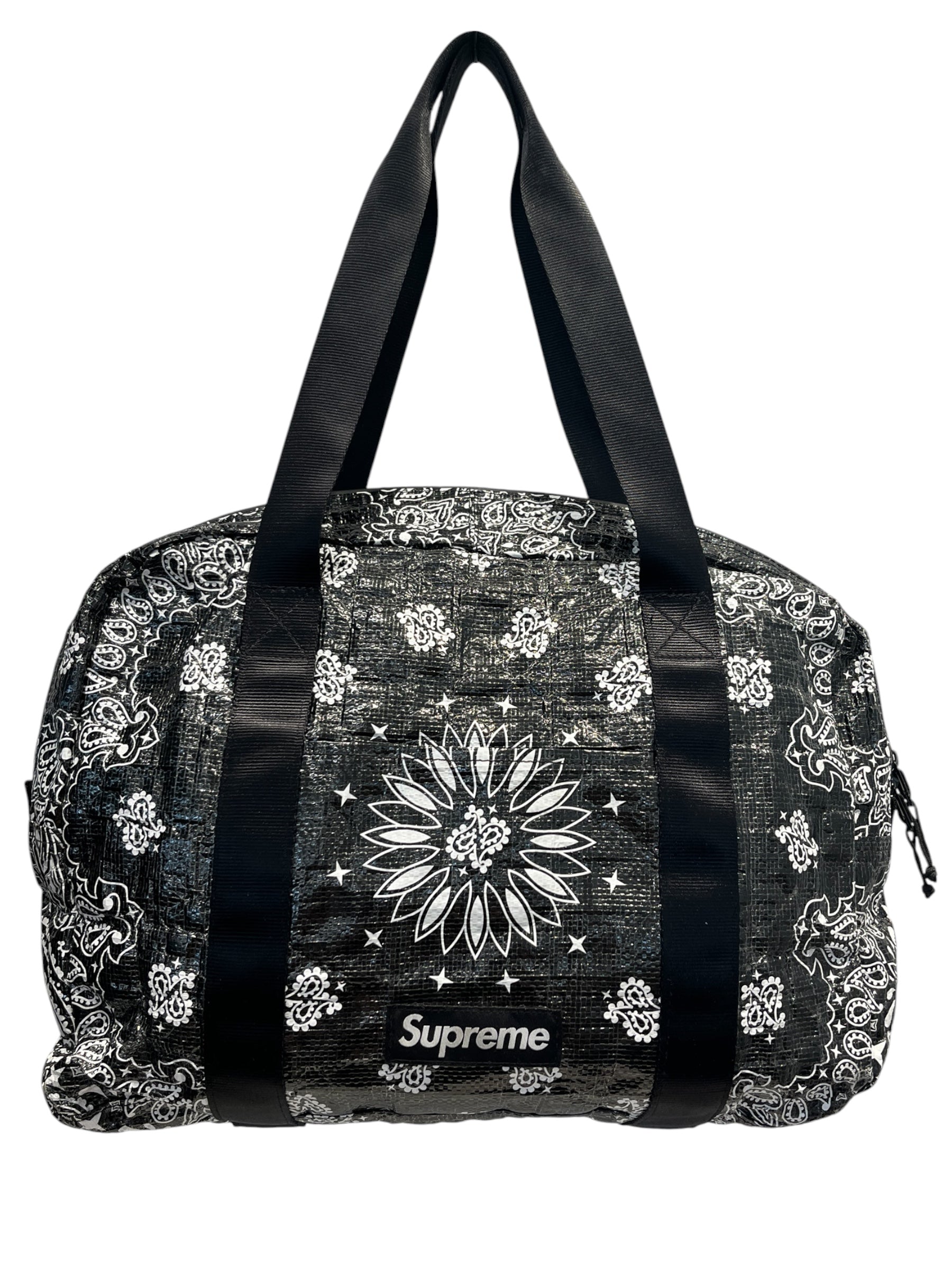 Supreme/Tote Bag/Floral Pattern/Polyester/BLK/cowboy print view 1