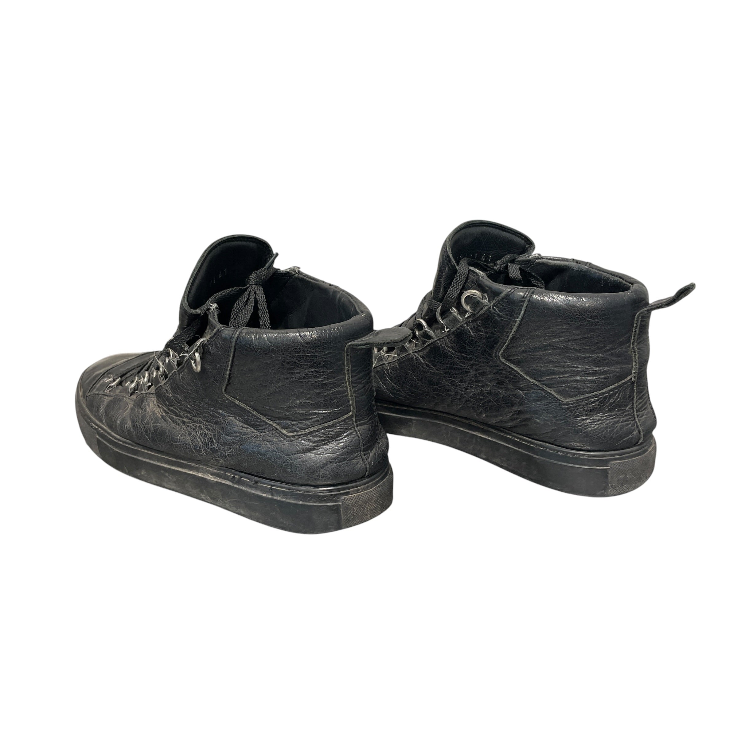 BALENCIAGA/Hi-Sneakers/EU 41/Leather/BLK/Balenciaga Arenas view 7