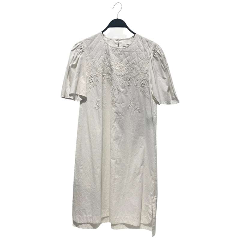 ISABEL MARANT ETOILE/SS Dress/36/Cotton/WHT/WITA DRESS PUFF SLEEVE