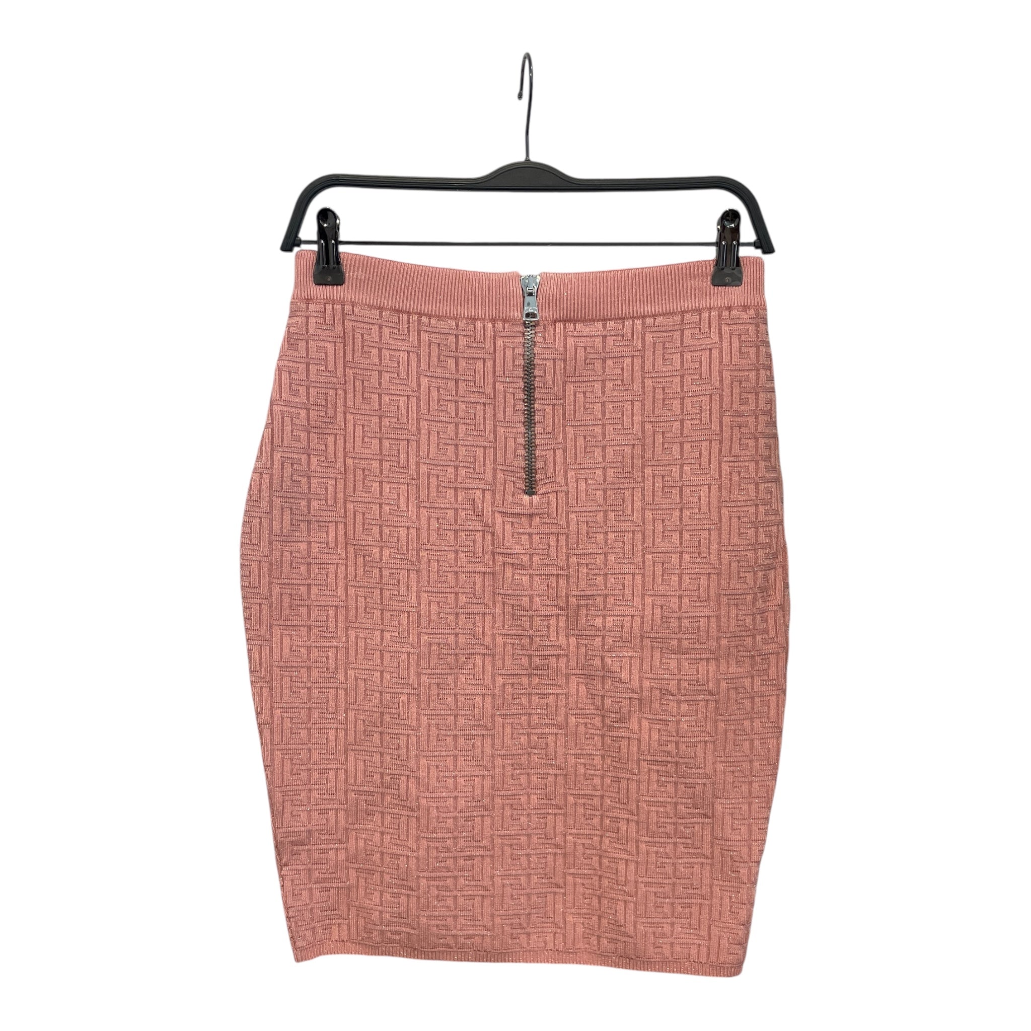 BALMAIN/Skirt/42/Monogram/PNK/PB Labyrinth Knit Skirt view 2